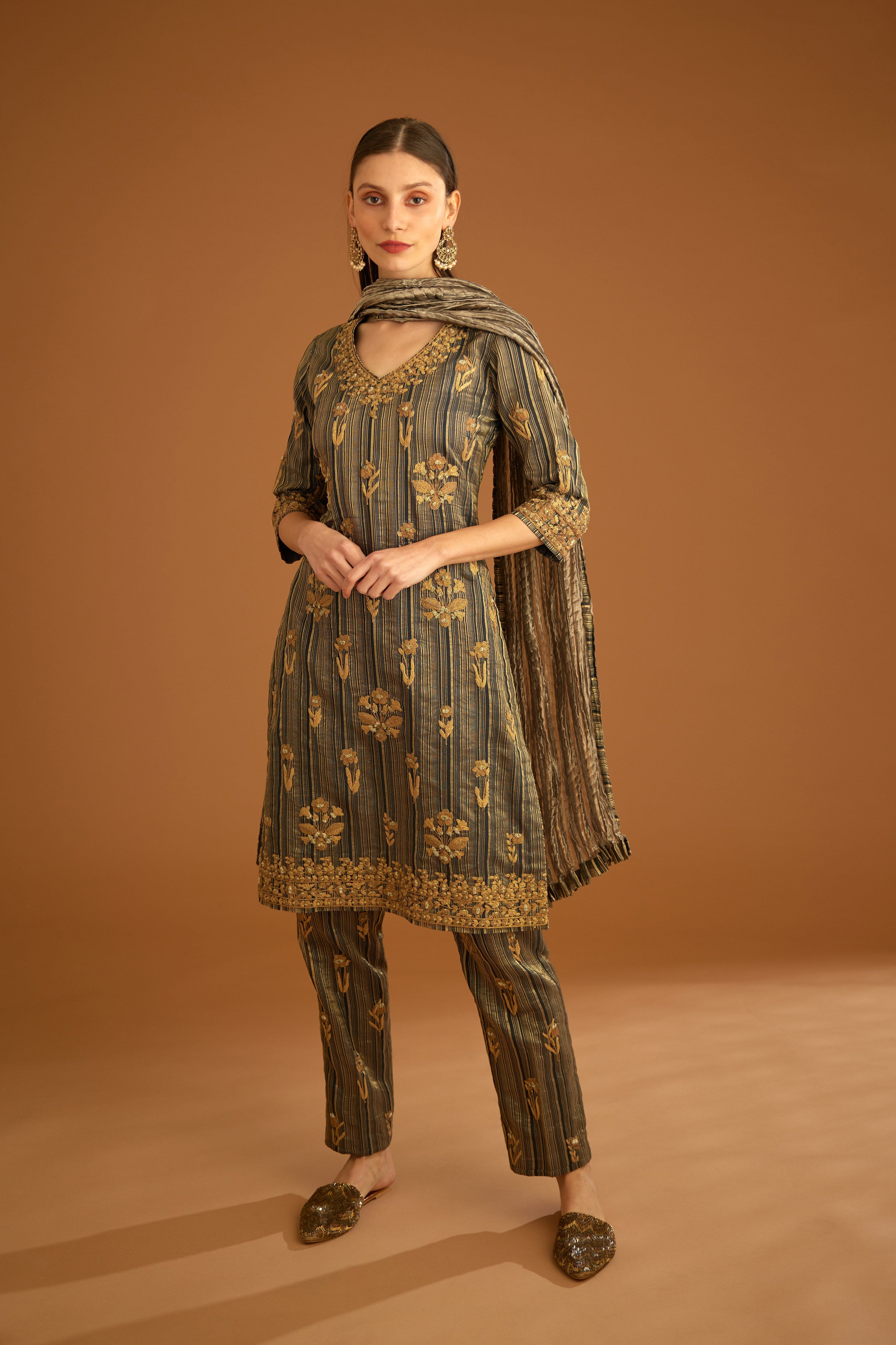 Carbon Black Kurta Set