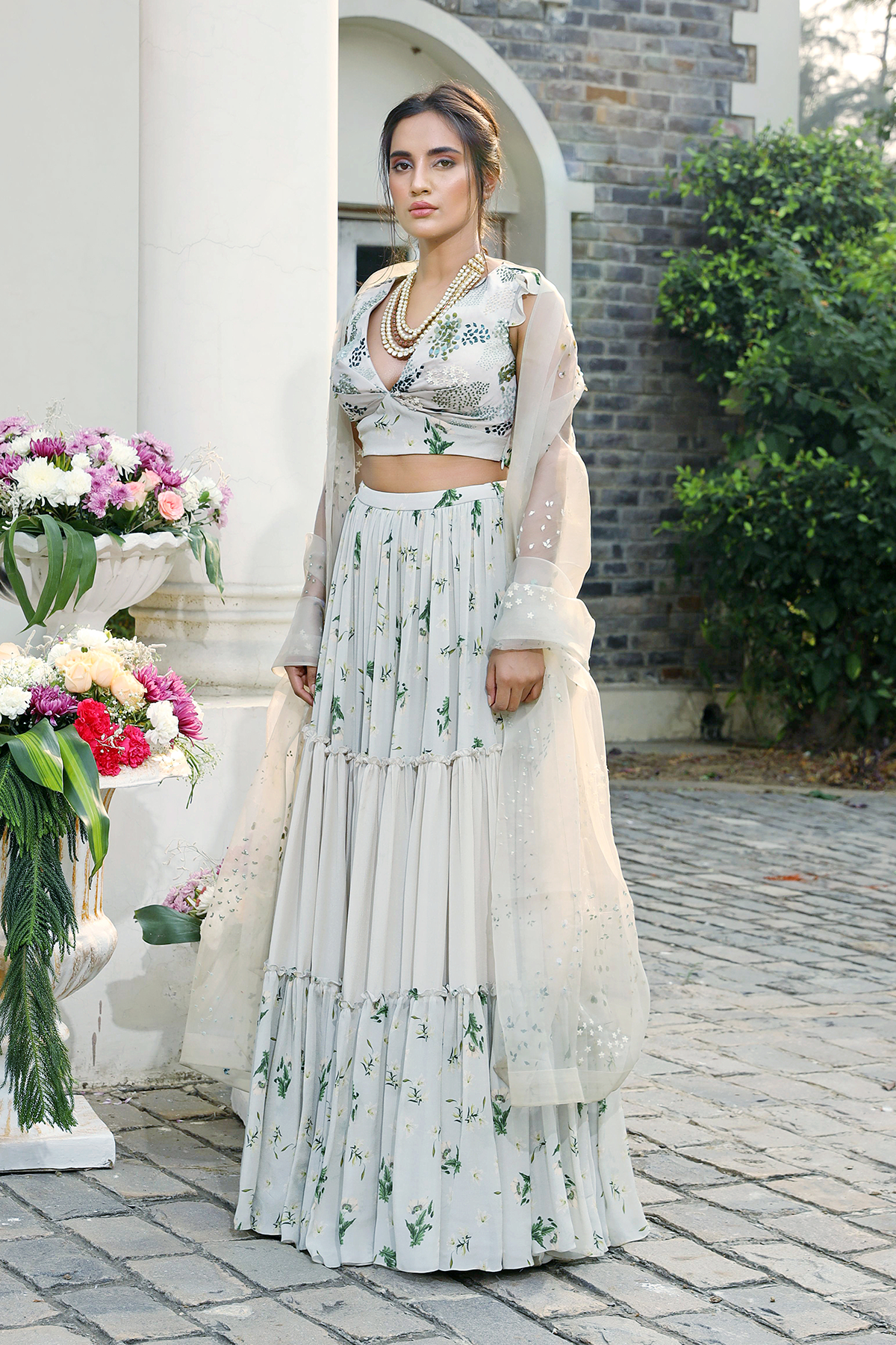 Jade Printed Lehenga Set