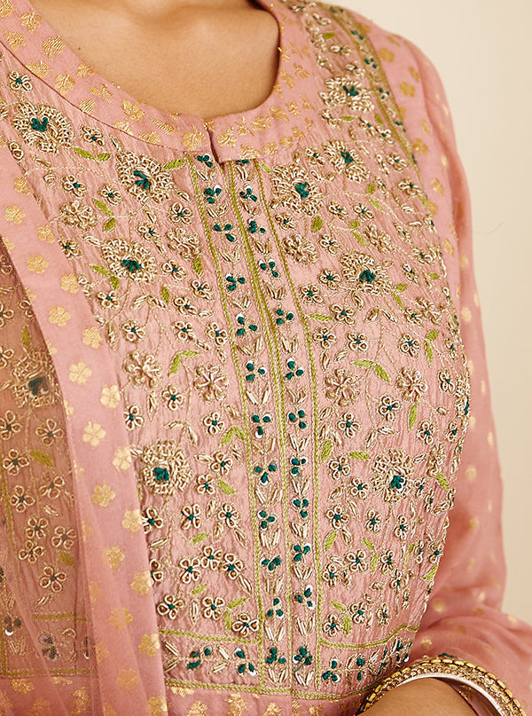 Blush Pink Anarkali Set