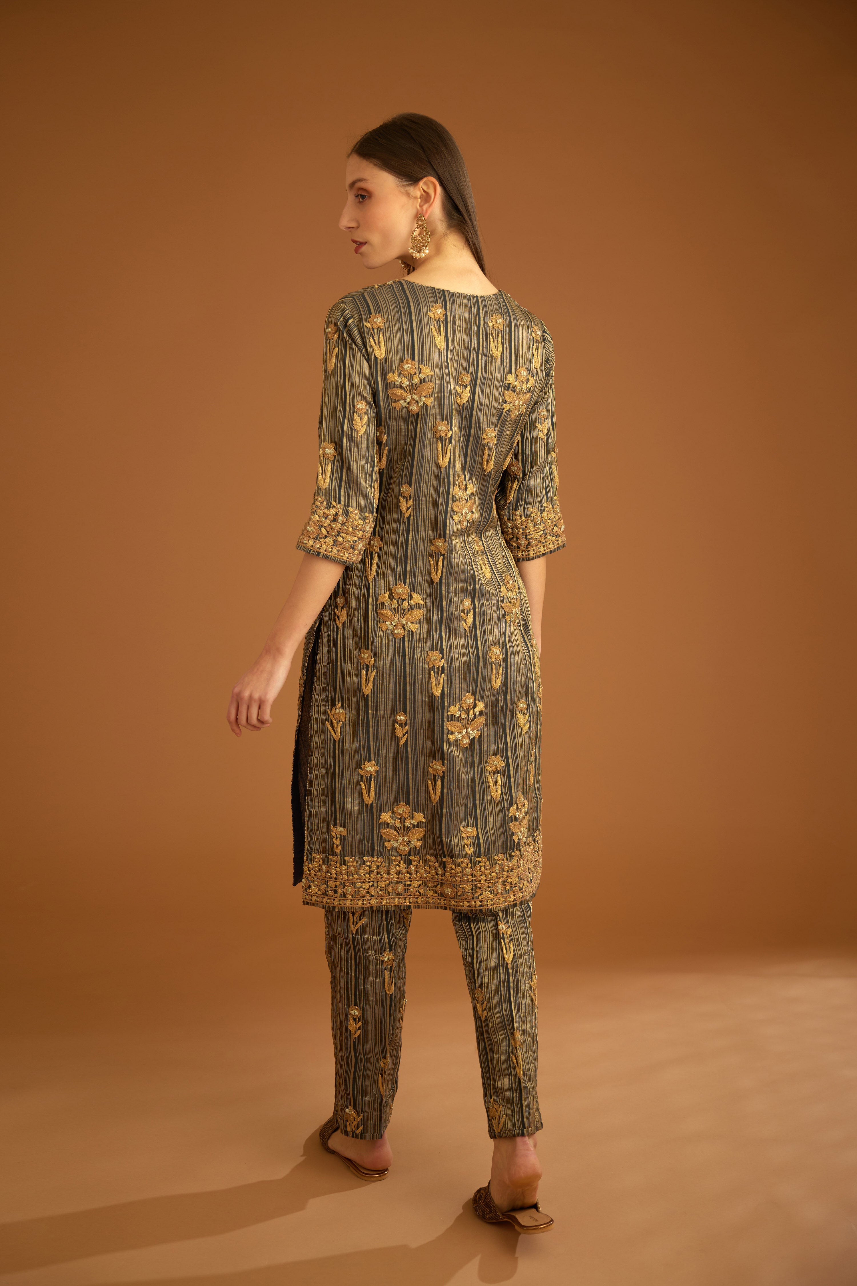 Carbon Black Kurta Set