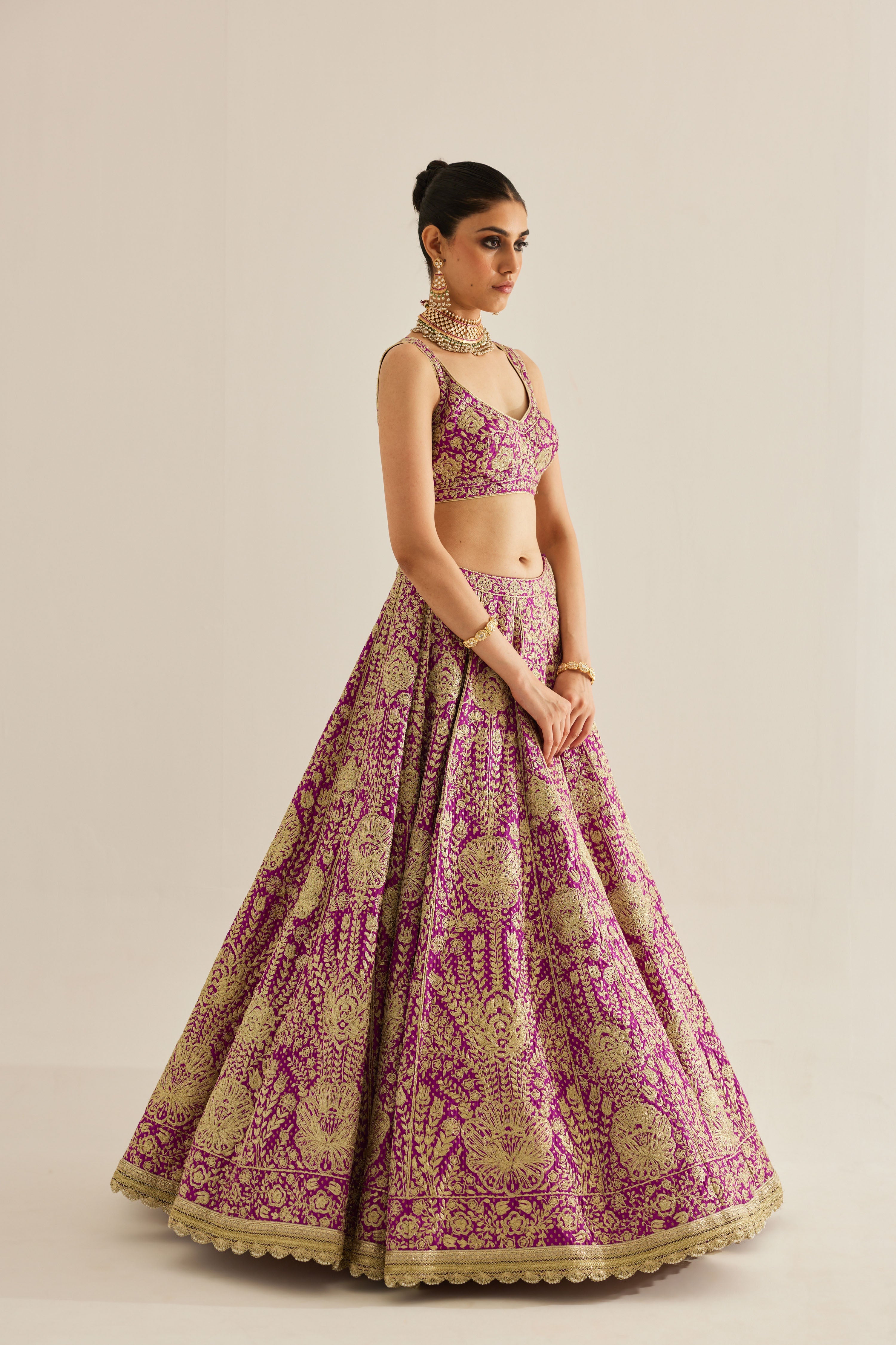 Grape Wine Lehenga Set