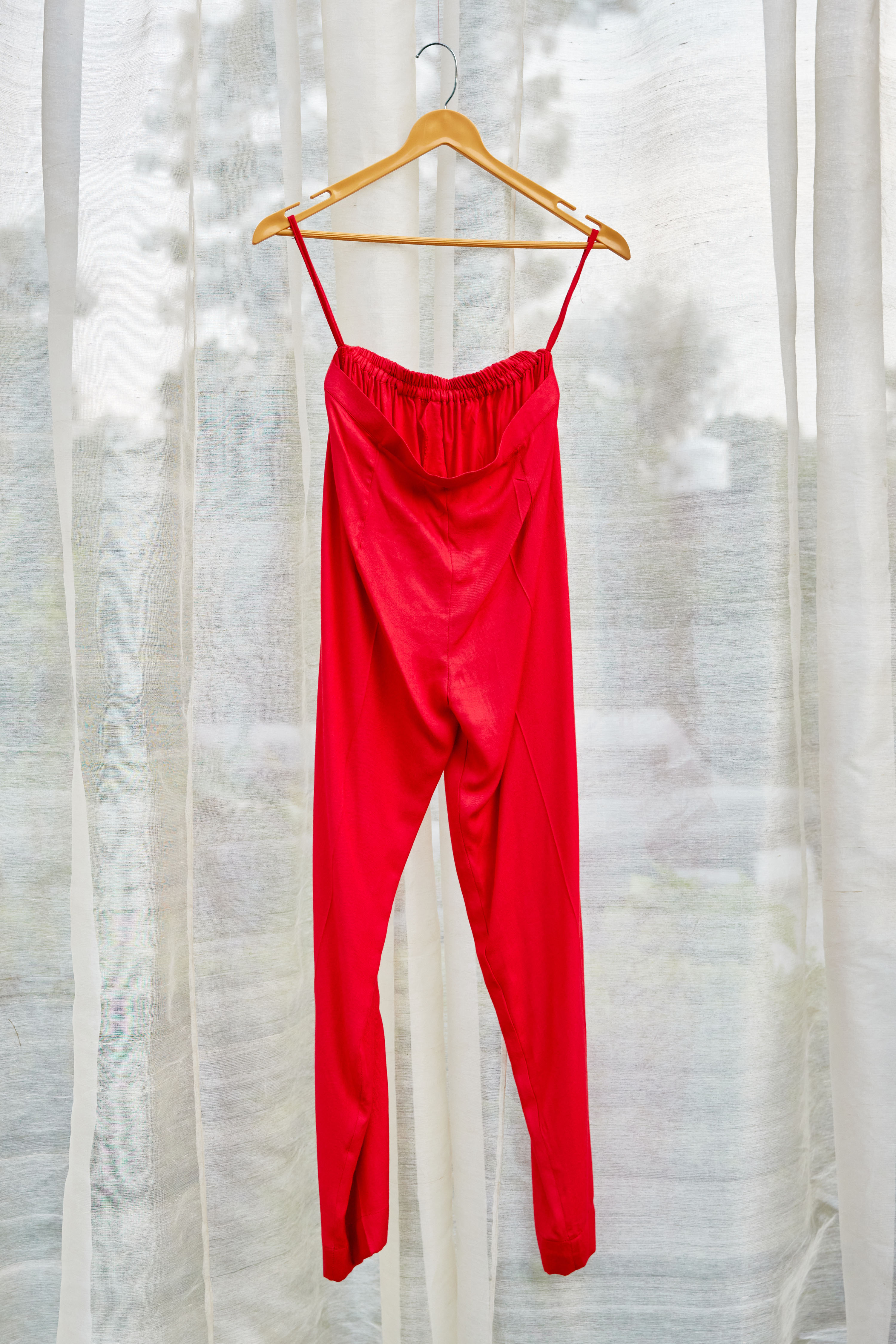 Red Maroon Kurta Set