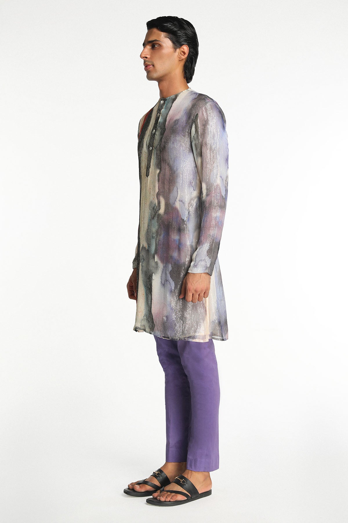 Equinox - Mist Aurora Chanderi Silk Kurta Set