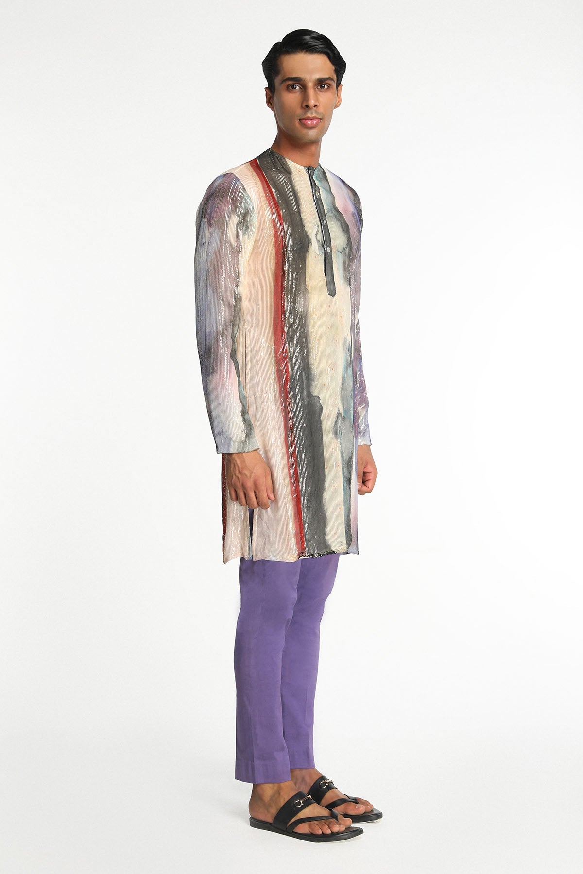 Equinox - Mist Aurora Chanderi Silk Kurta Set