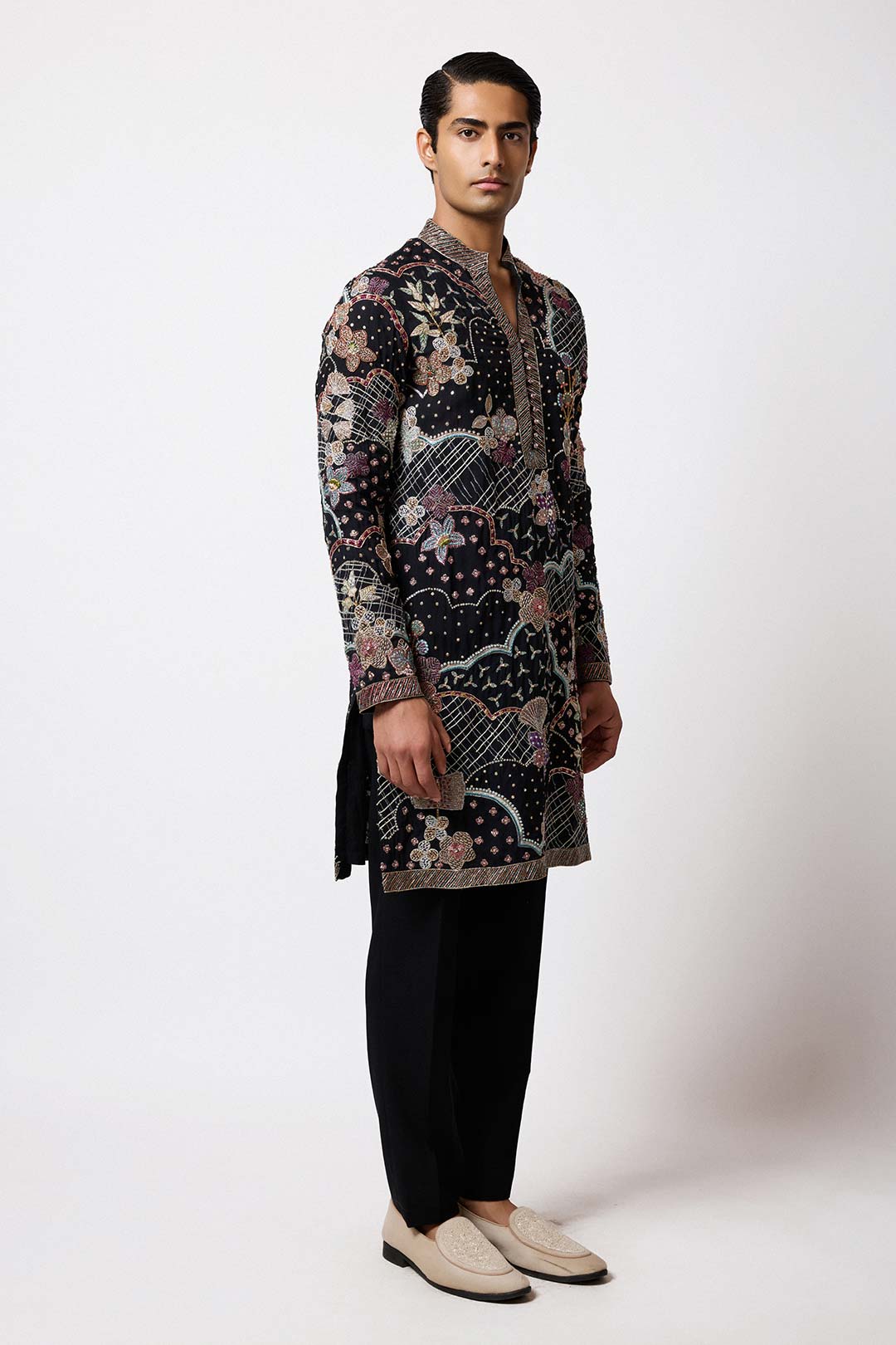 Bailora - Black Organza Kurta Set