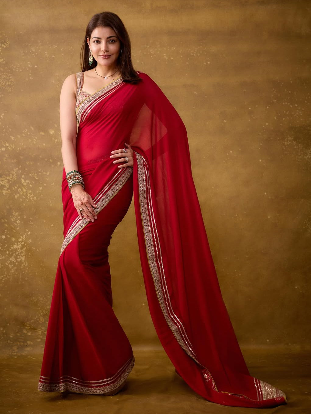 Kajal in Zohra Saree Set
