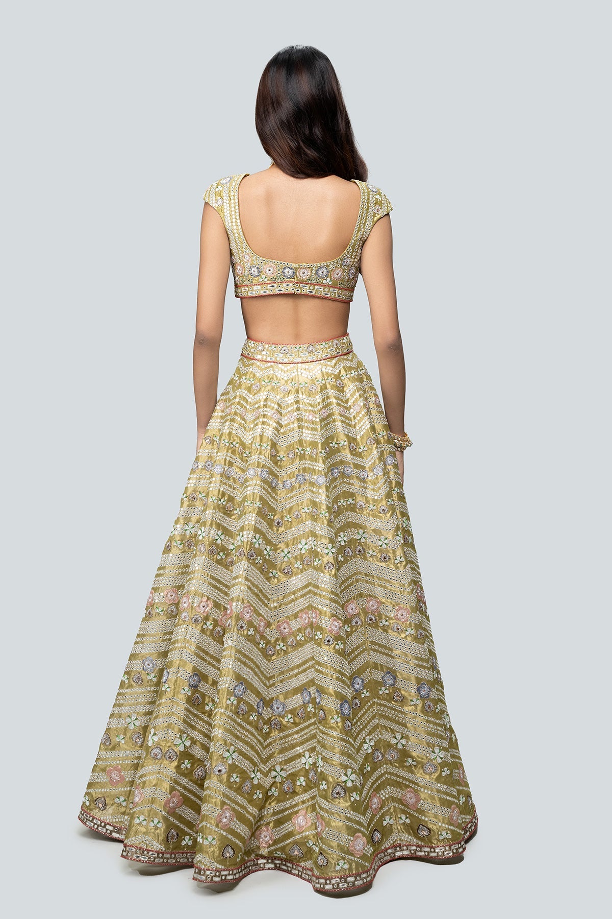 Zulaikha - Green Lehenga Set