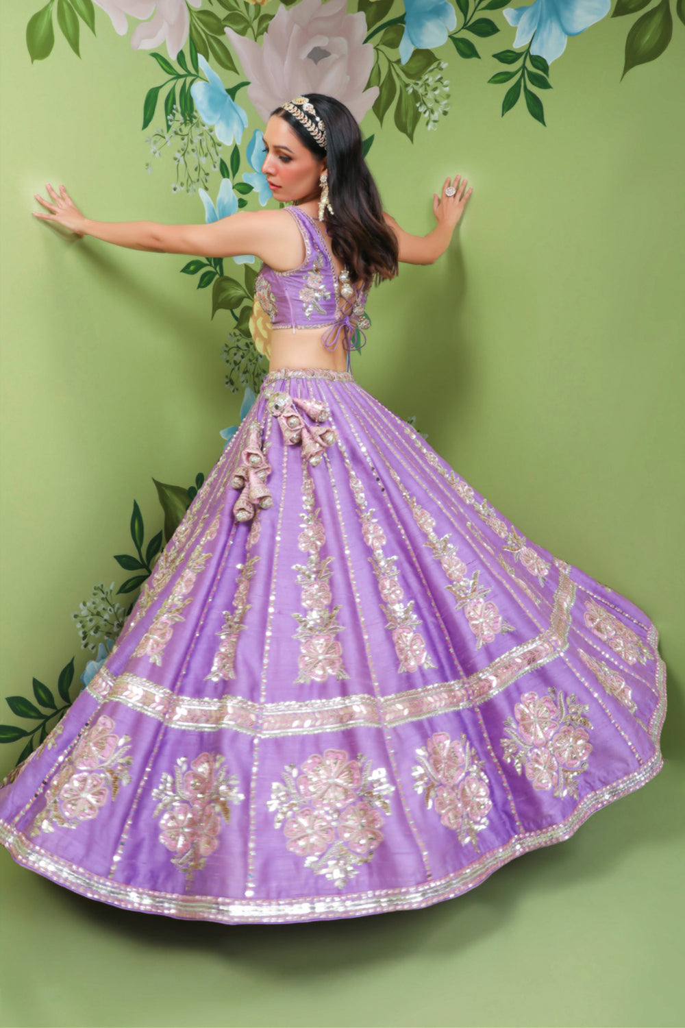 Amazing Amethyst Lehenga Set