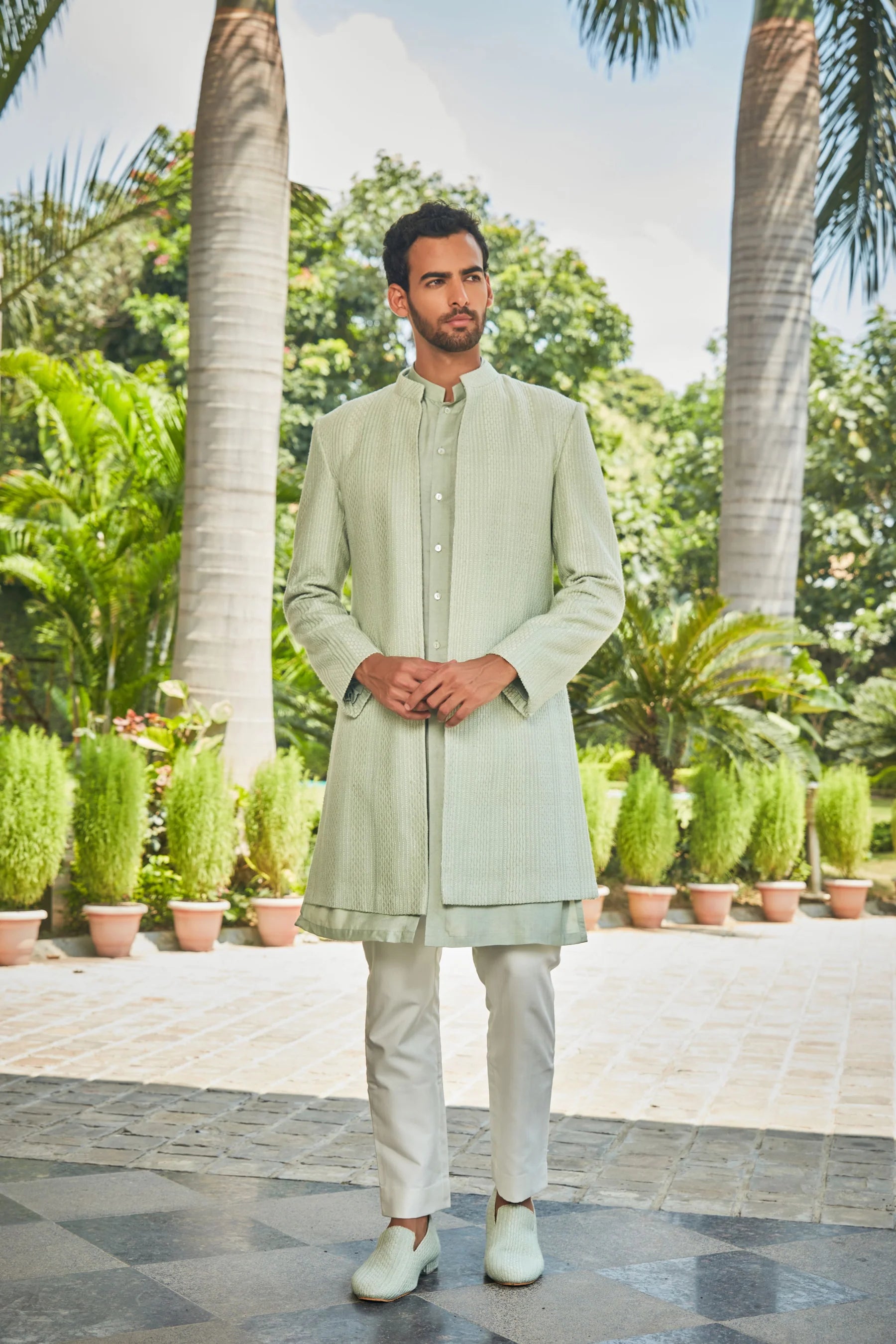 Harit Open Jacket with Kurta Set