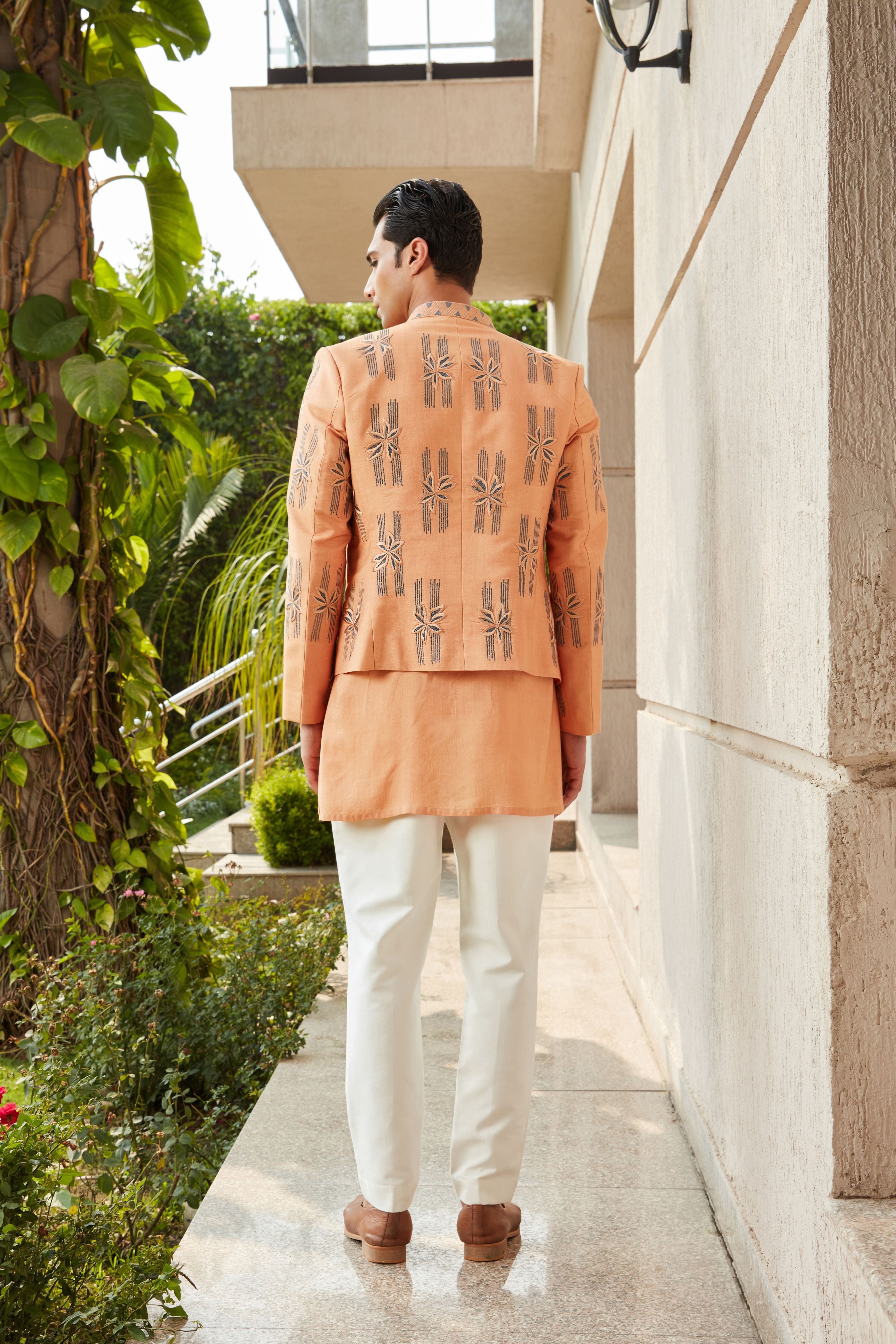 Rohaan Open Jacket with Kurta Set