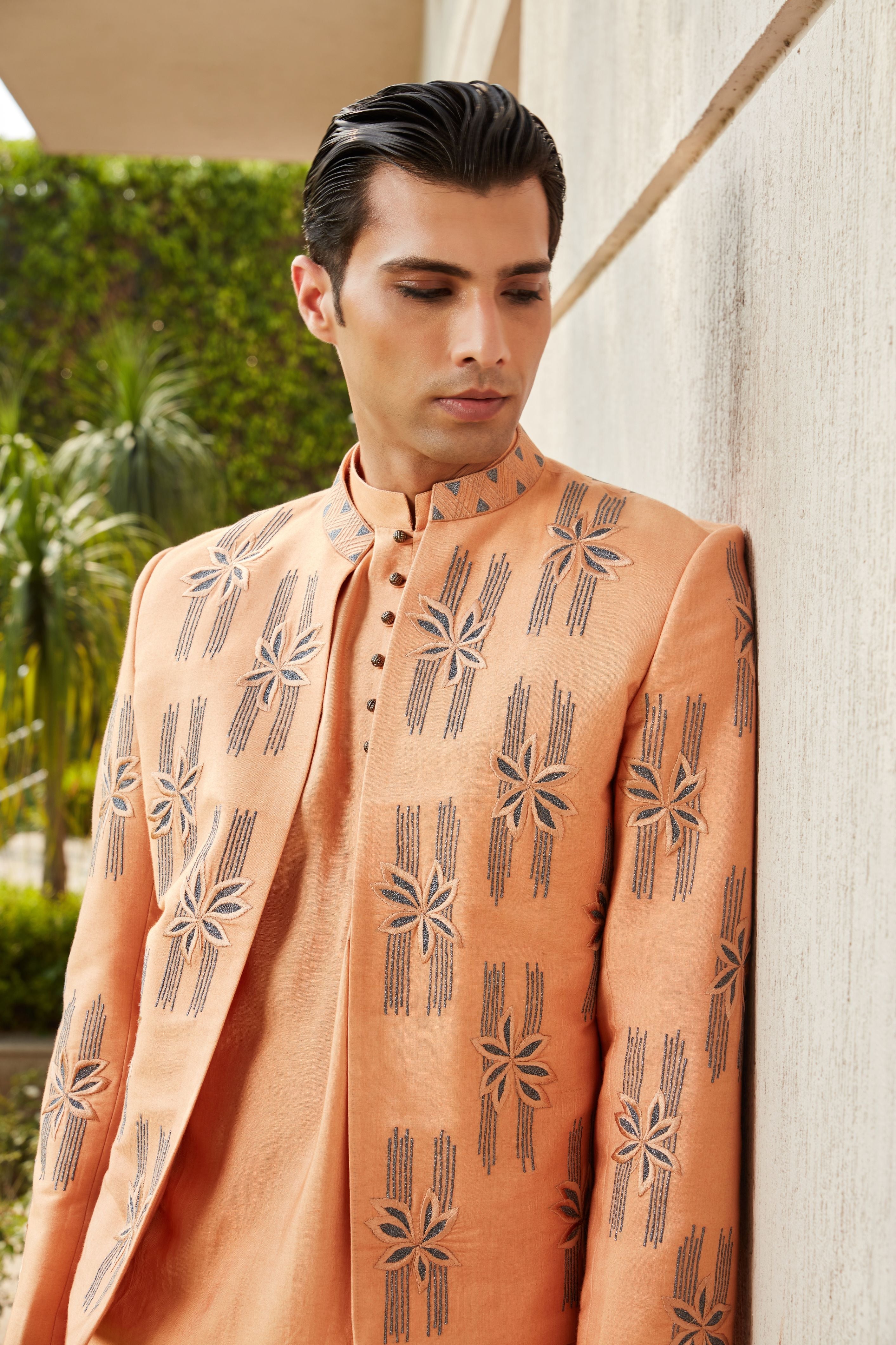 Rohaan Open Jacket with Kurta Set