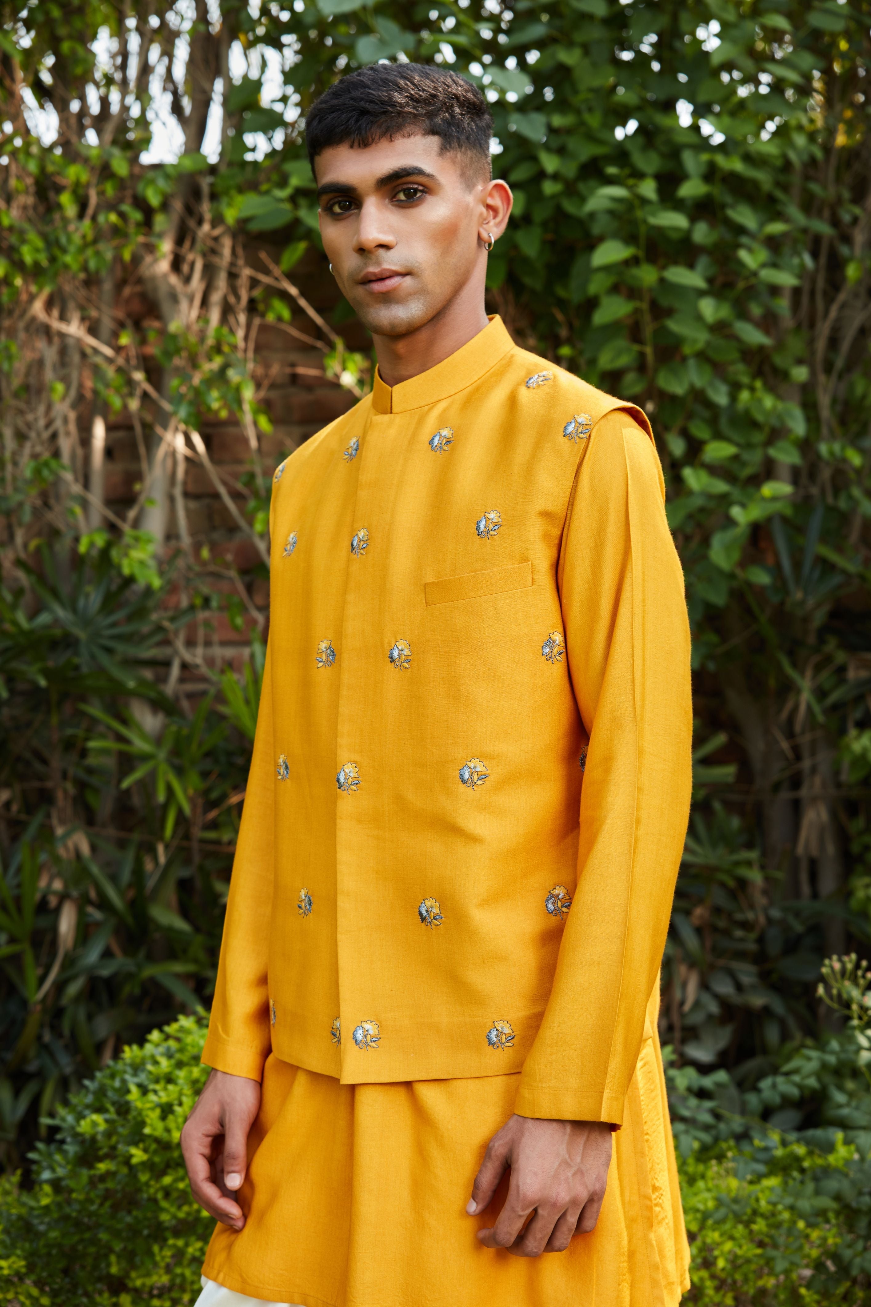Numair Nehru Jacket with Kurta and Pants Set