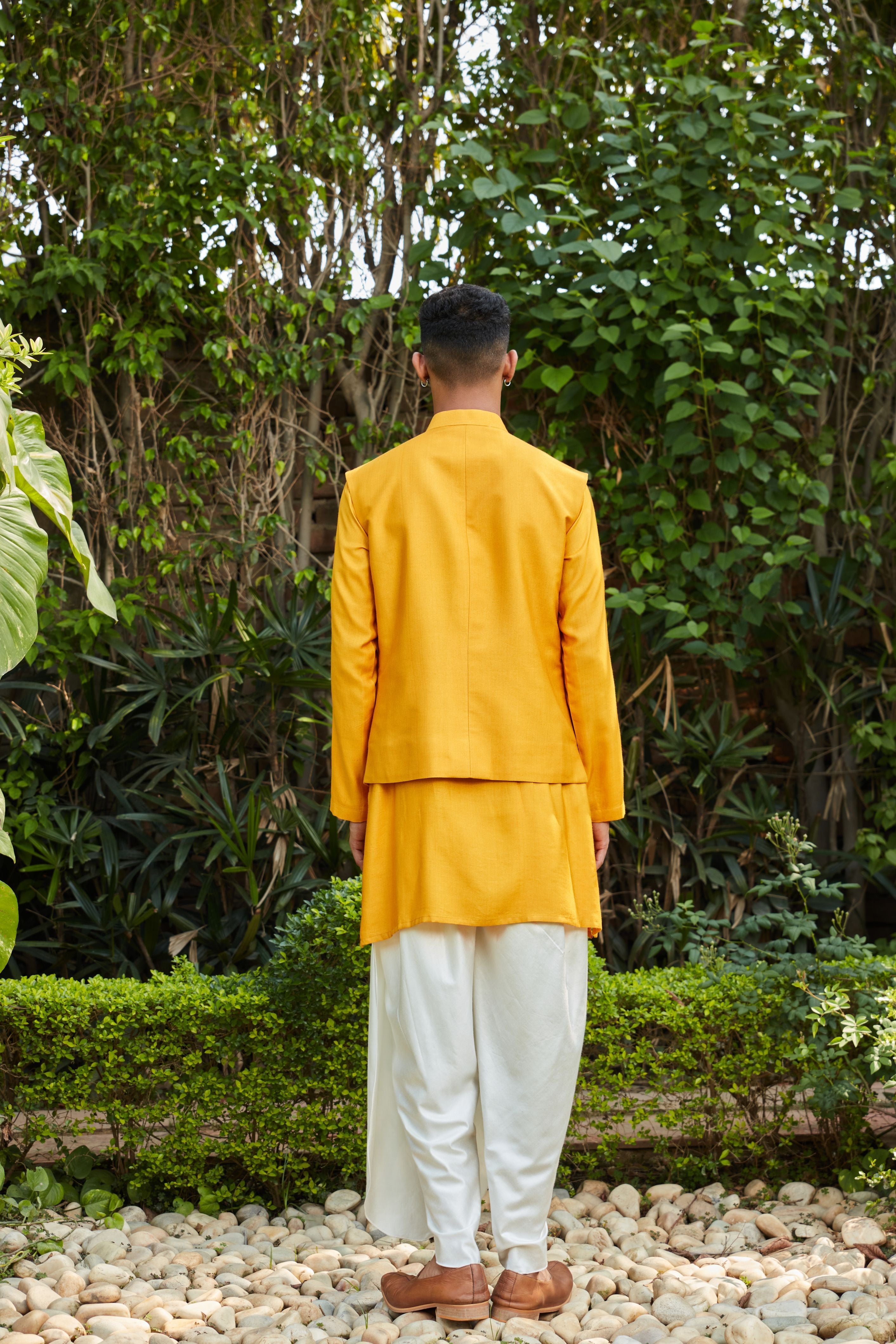 Numair Nehru Jacket with Kurta and Pants Set