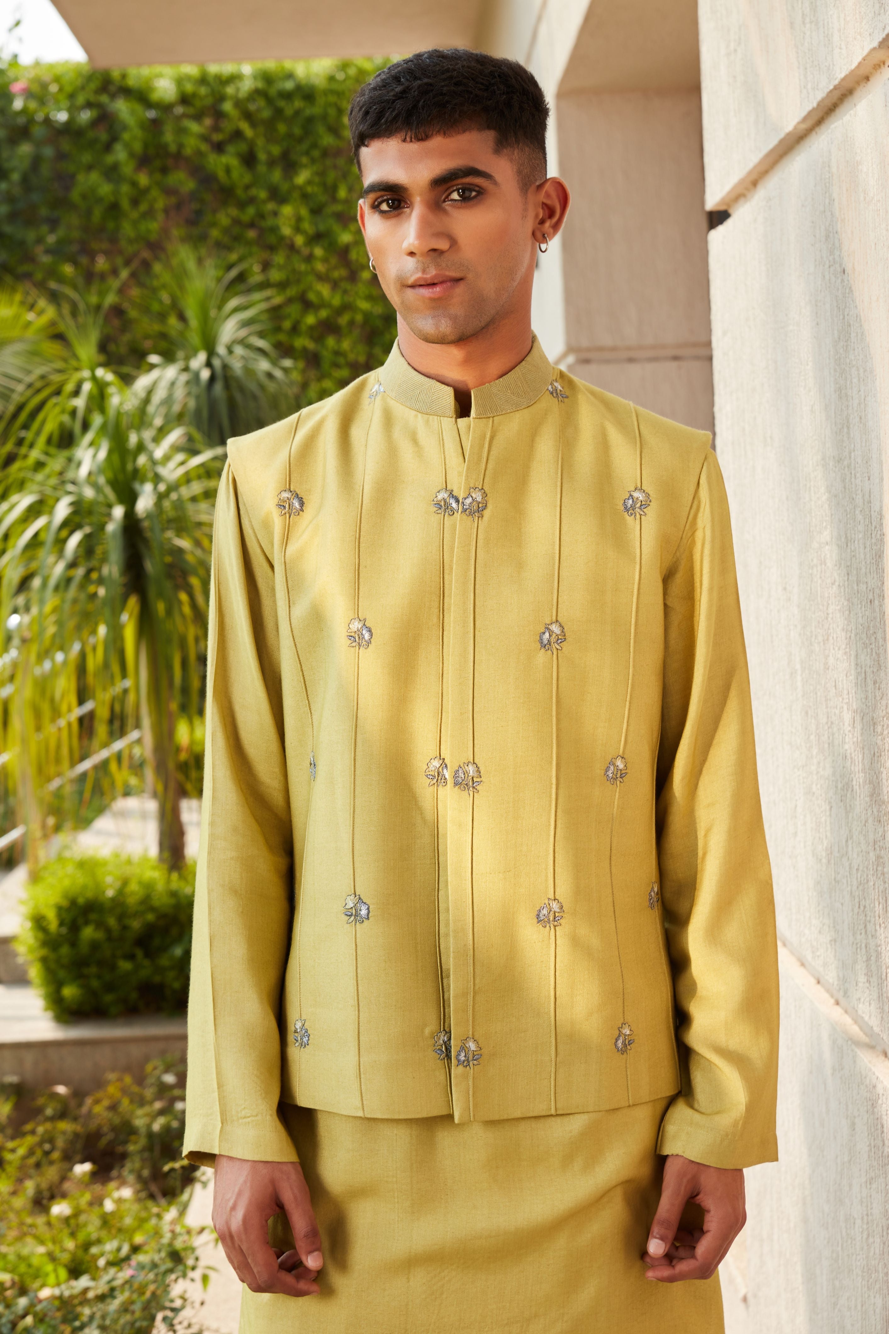 Emir Nehru Jacket with Kurta and Pants Set