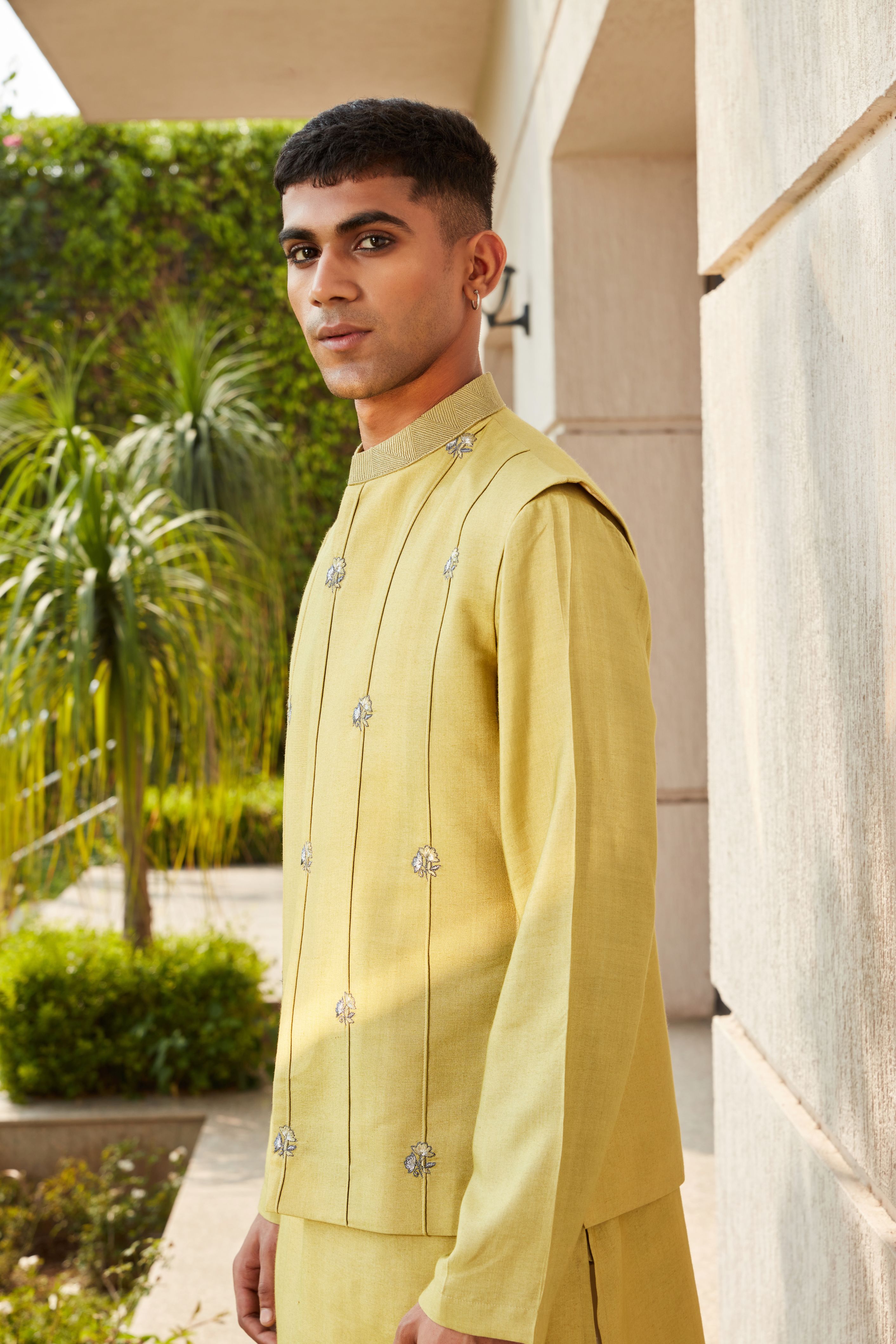 Emir Nehru Jacket with Kurta and Pants Set