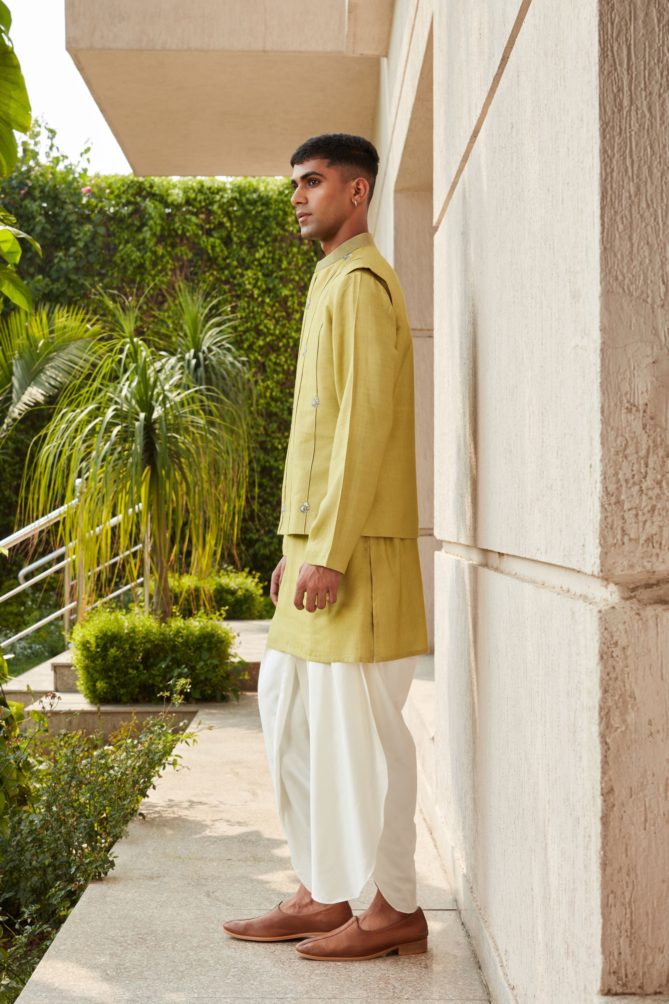 Emir Nehru Jacket with Kurta and Pants Set