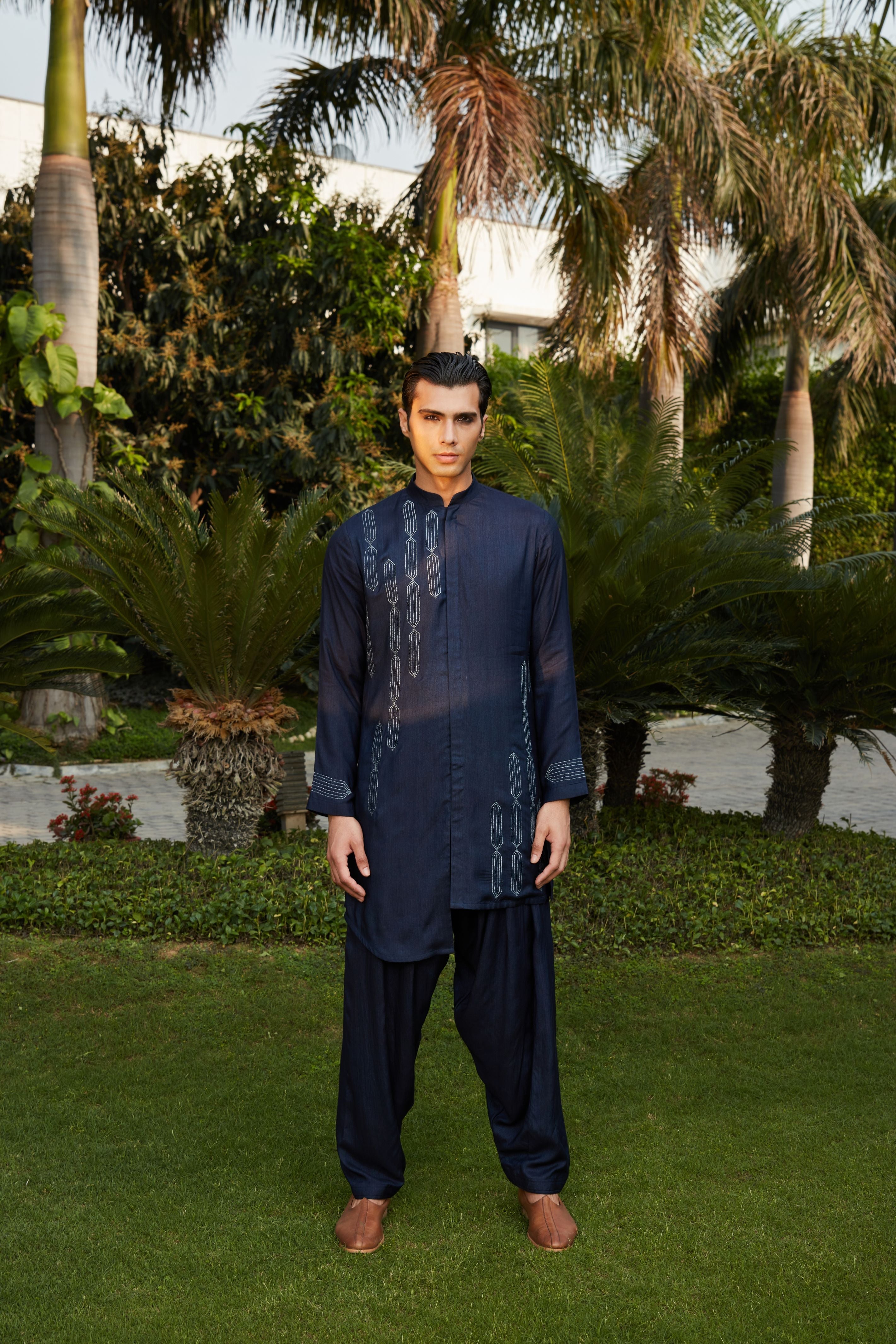 Amin Open Kurta with Salwar Set