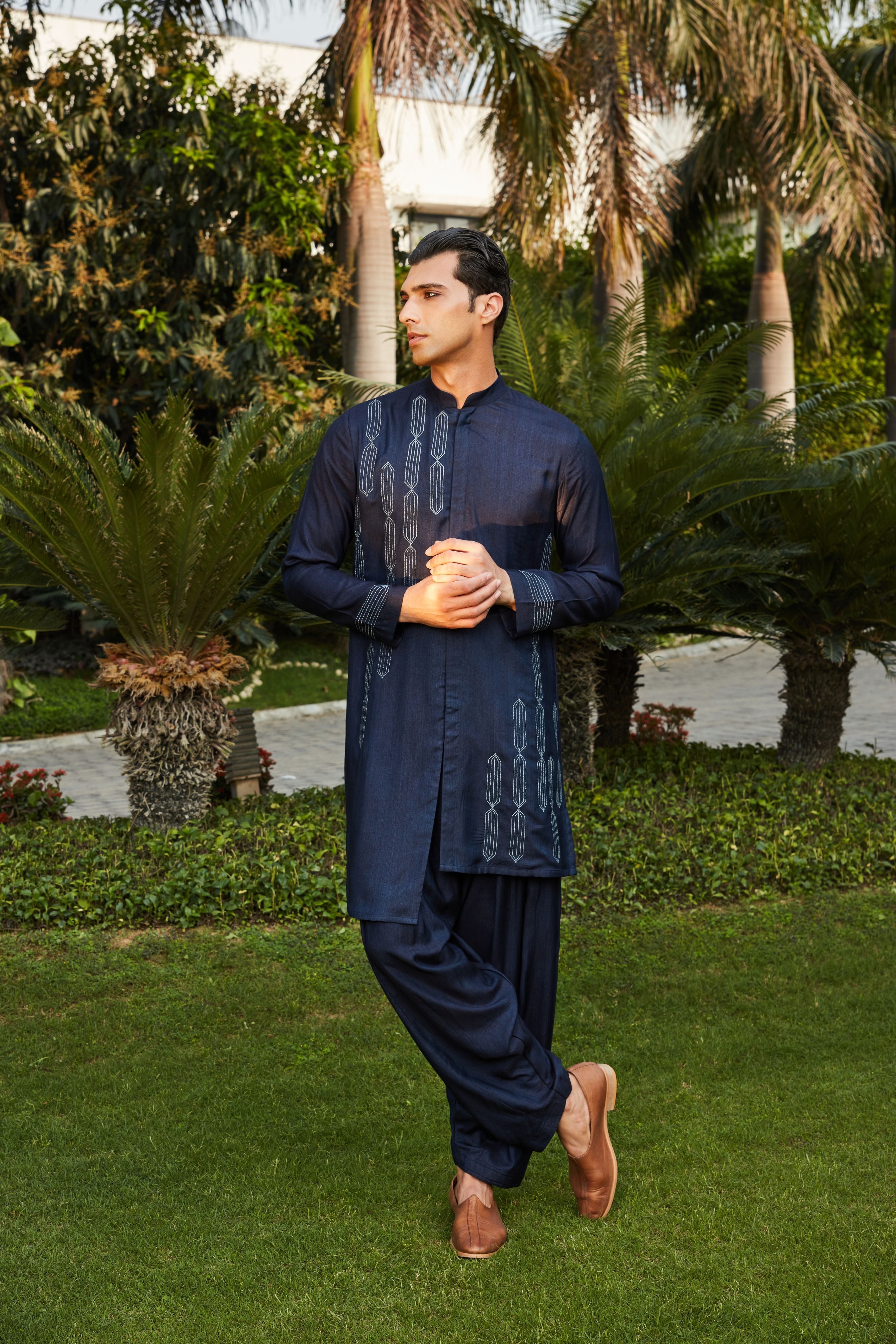 Amin Open Kurta with Salwar Set