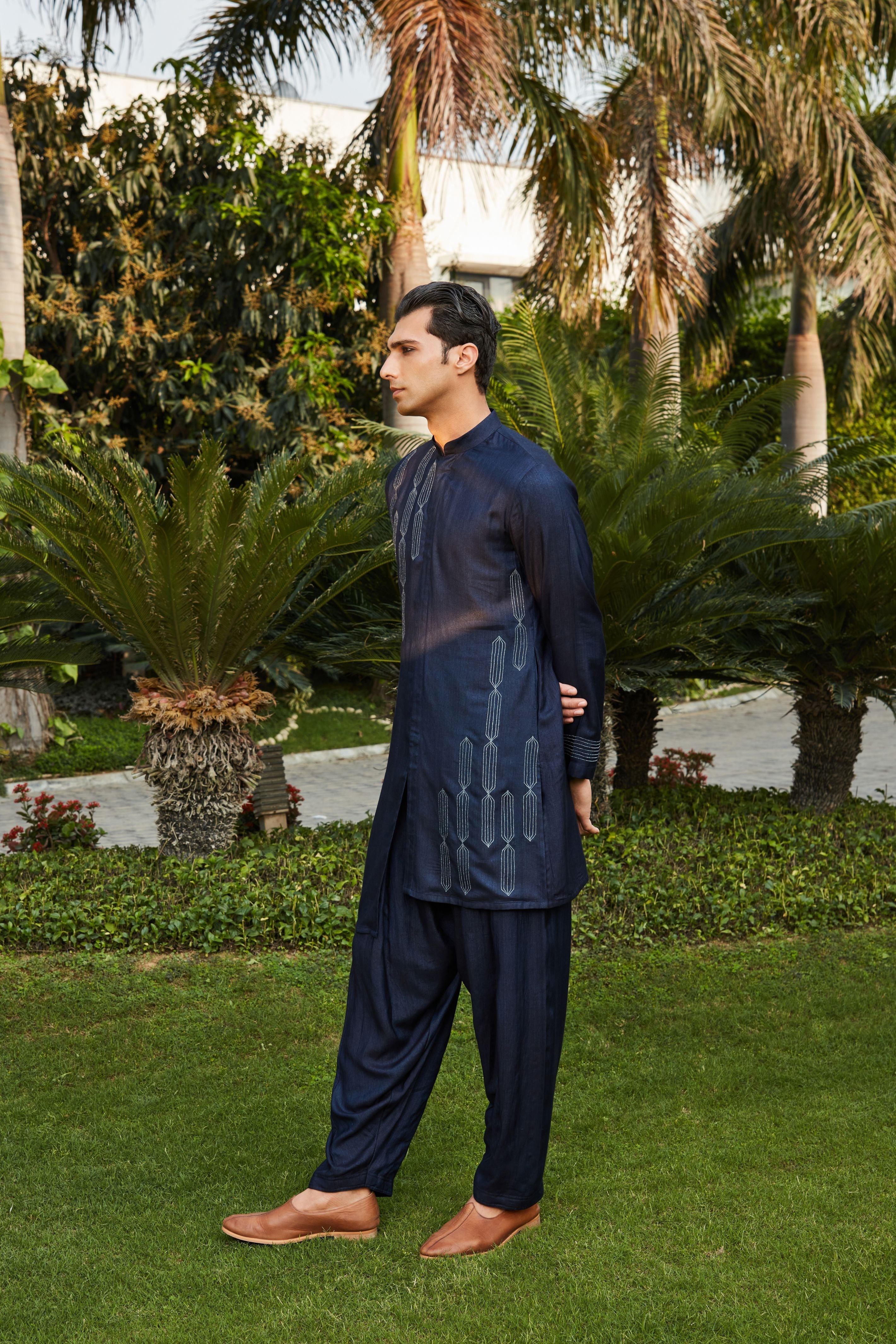 Amin Open Kurta with Salwar Set