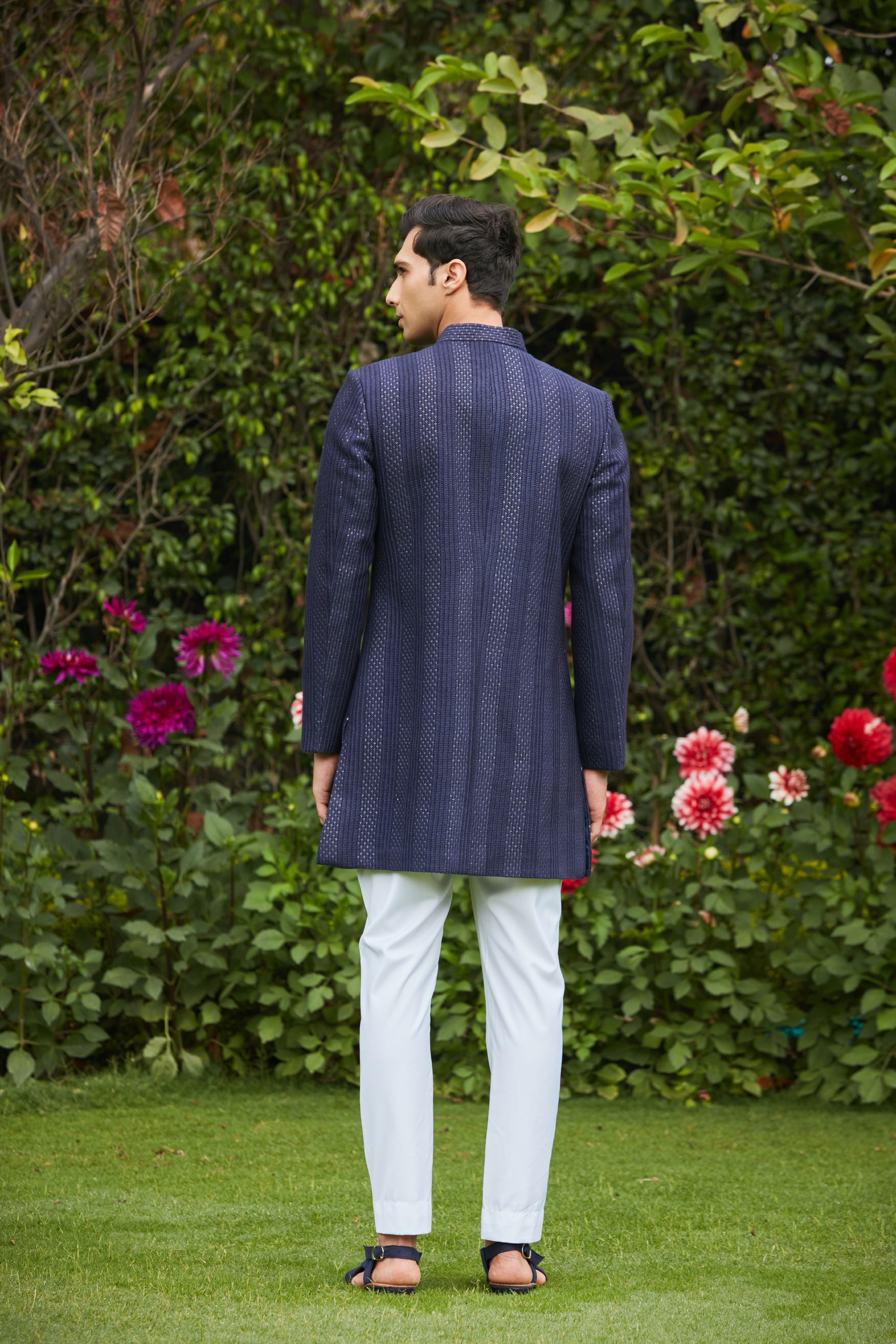 Marya Achkan Jacket With Pant Set