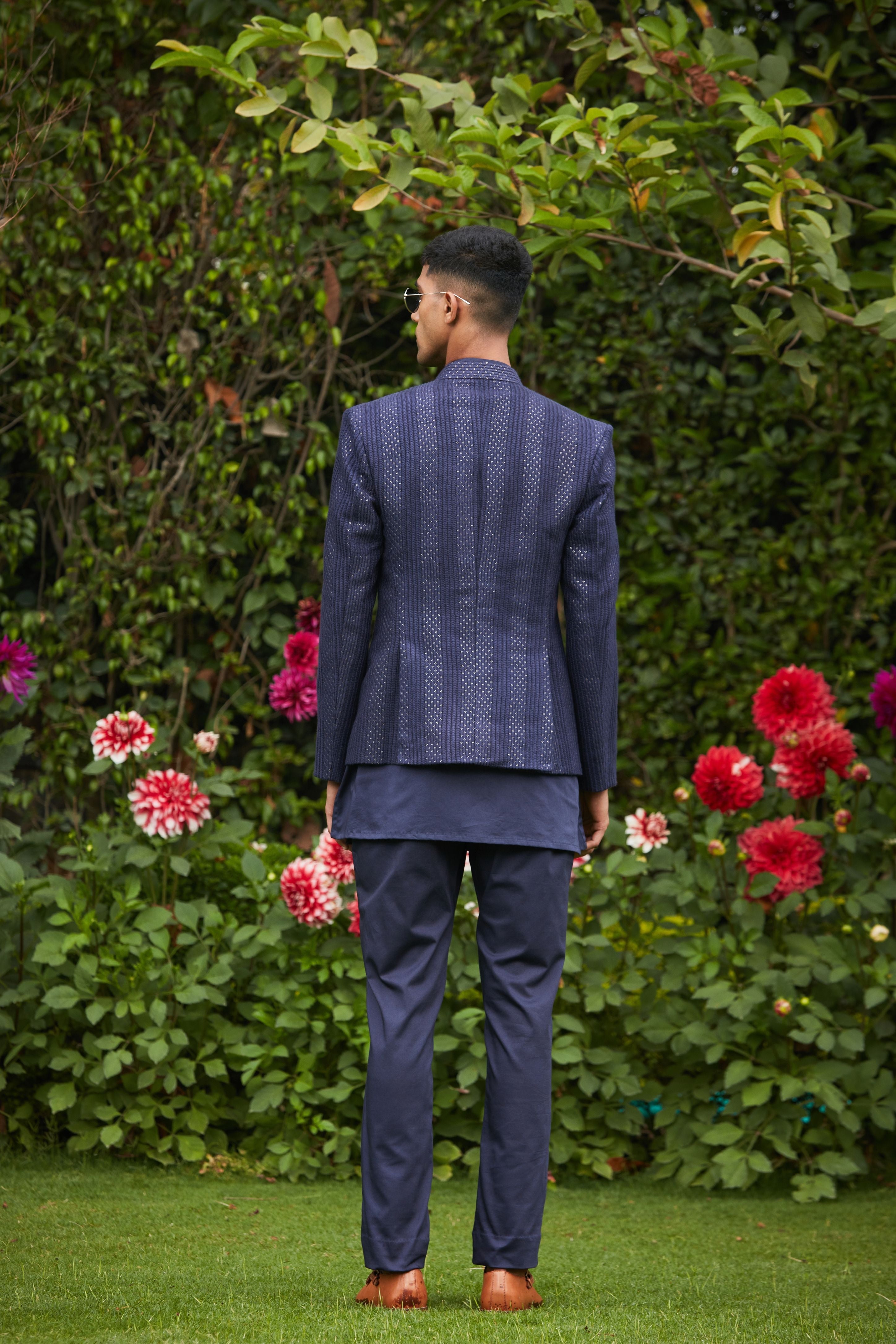 Nikhara Achkan Jacket With Kurta Set