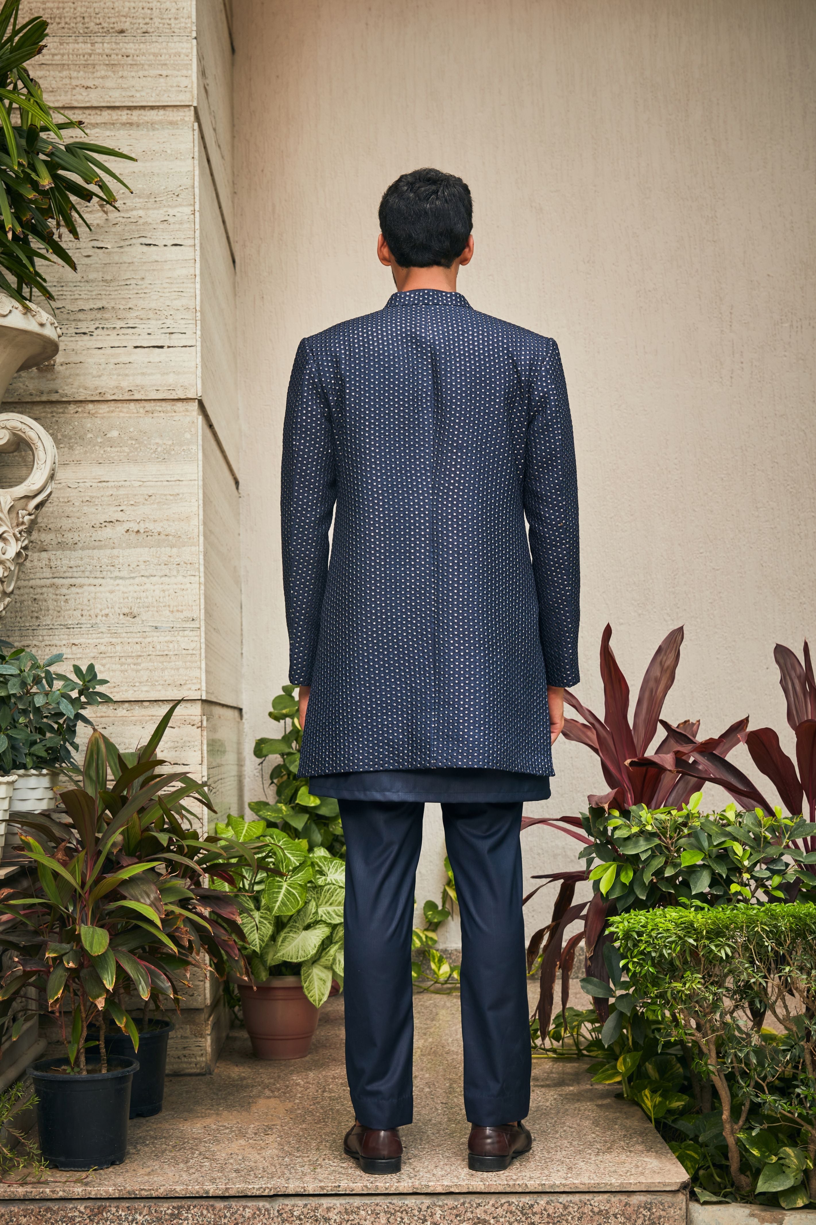 Aagney Open Jacket with Kurta Set