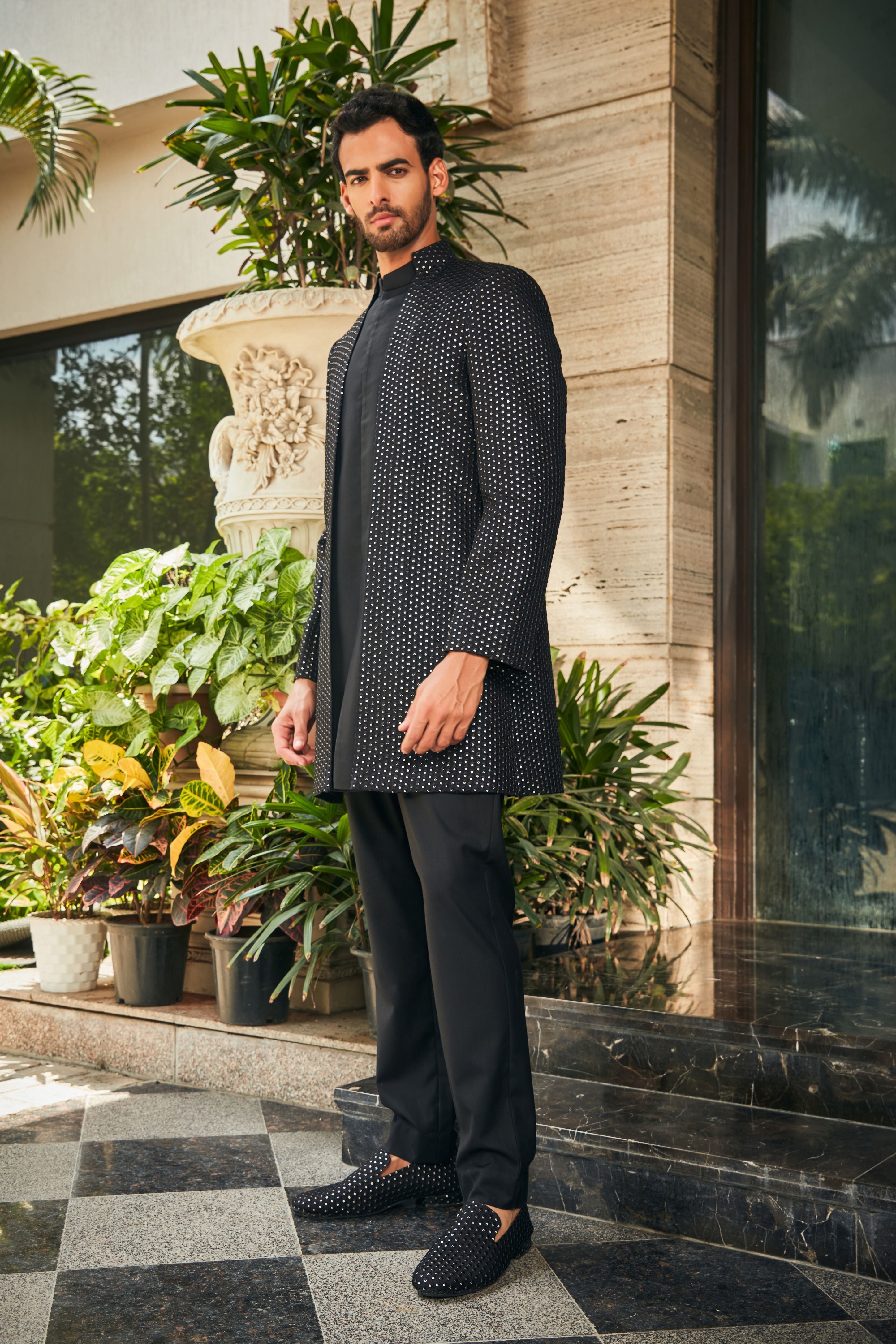 Mrig Indo-Western Jacket Set