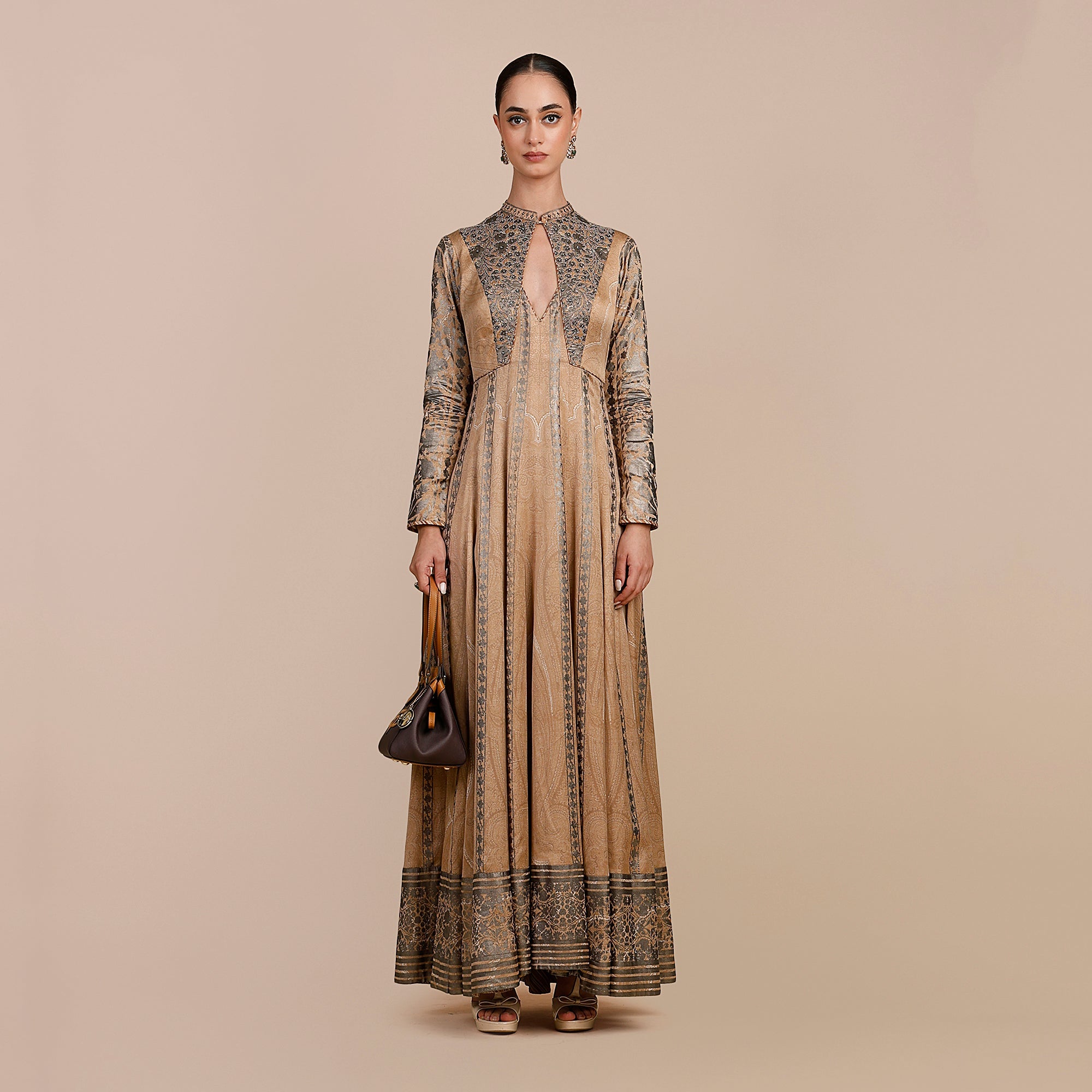 Crme Ivory Anarkali - Ready To Ship Crme Ivory Anarkali - Ready To Ship