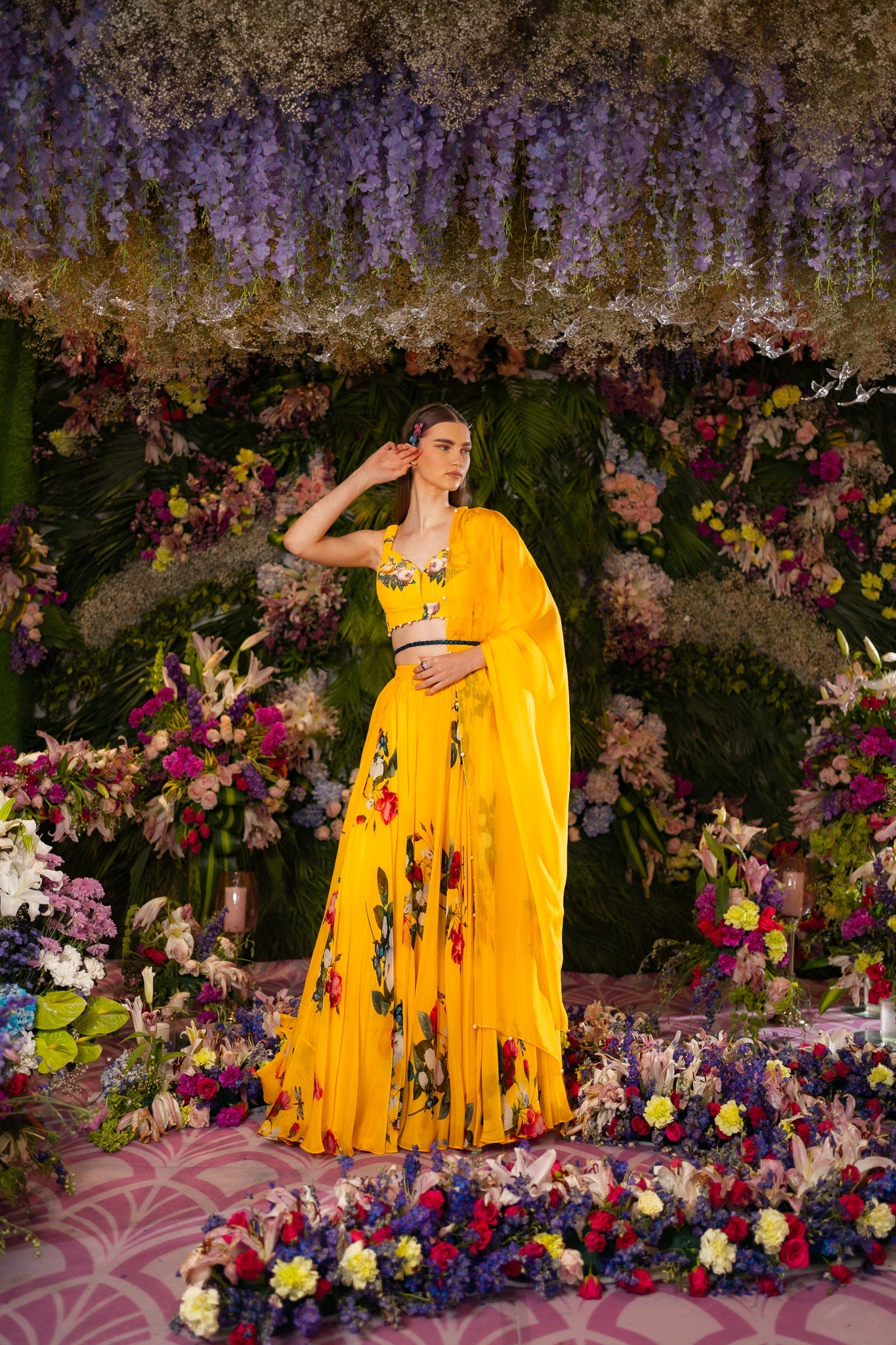Lehenga Set-Yellow