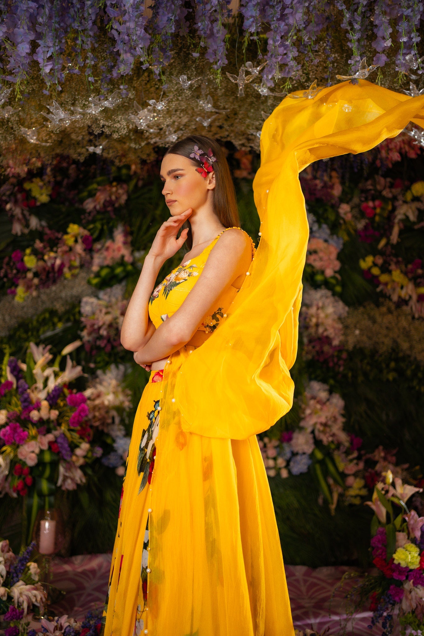 Lehenga Set-Yellow