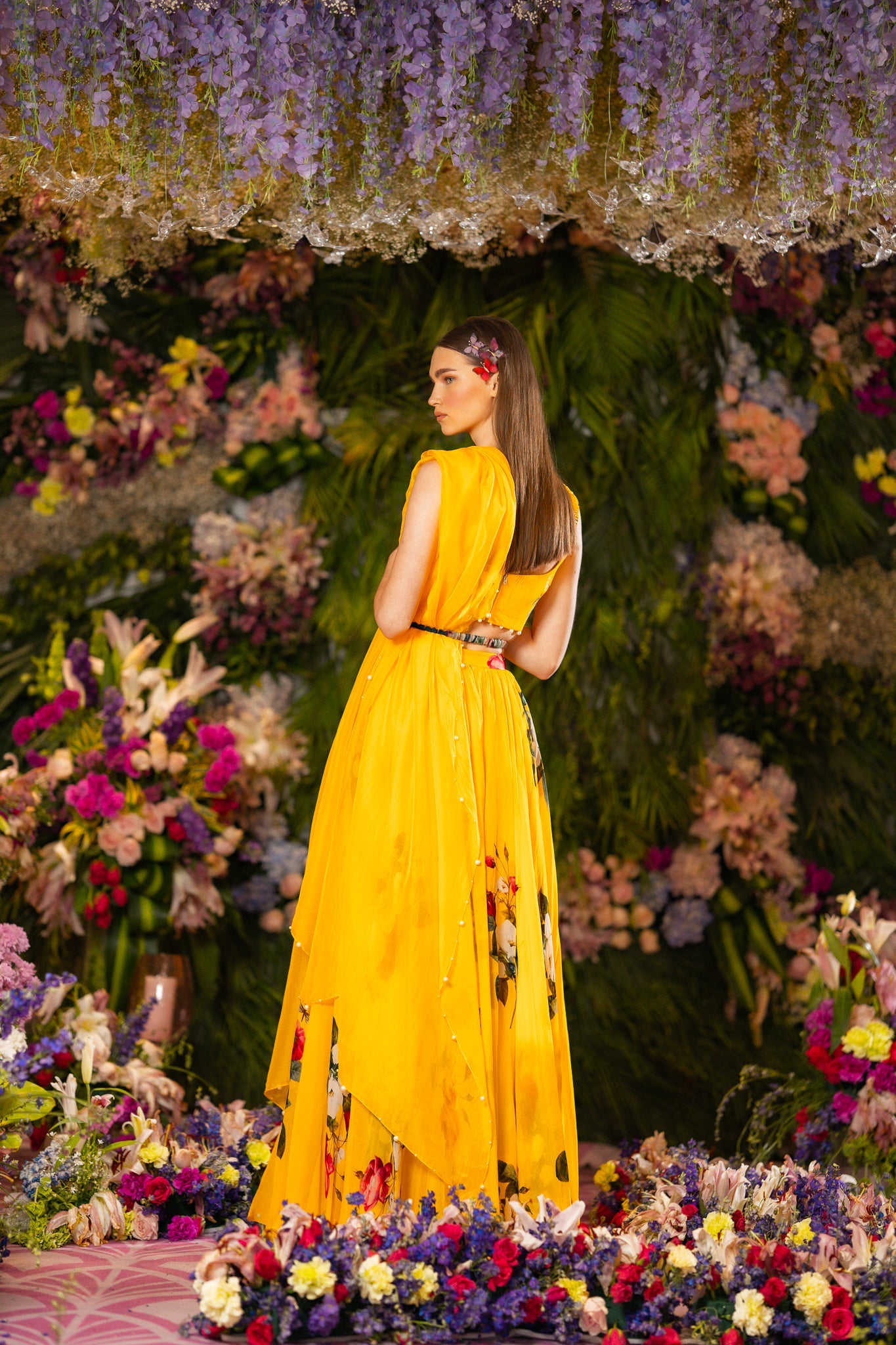 Lehenga Set-Yellow