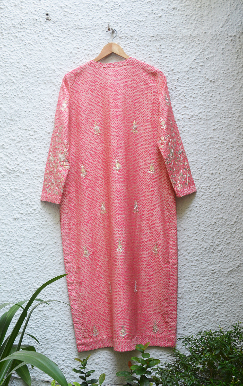 Coral Pink Kurta Set