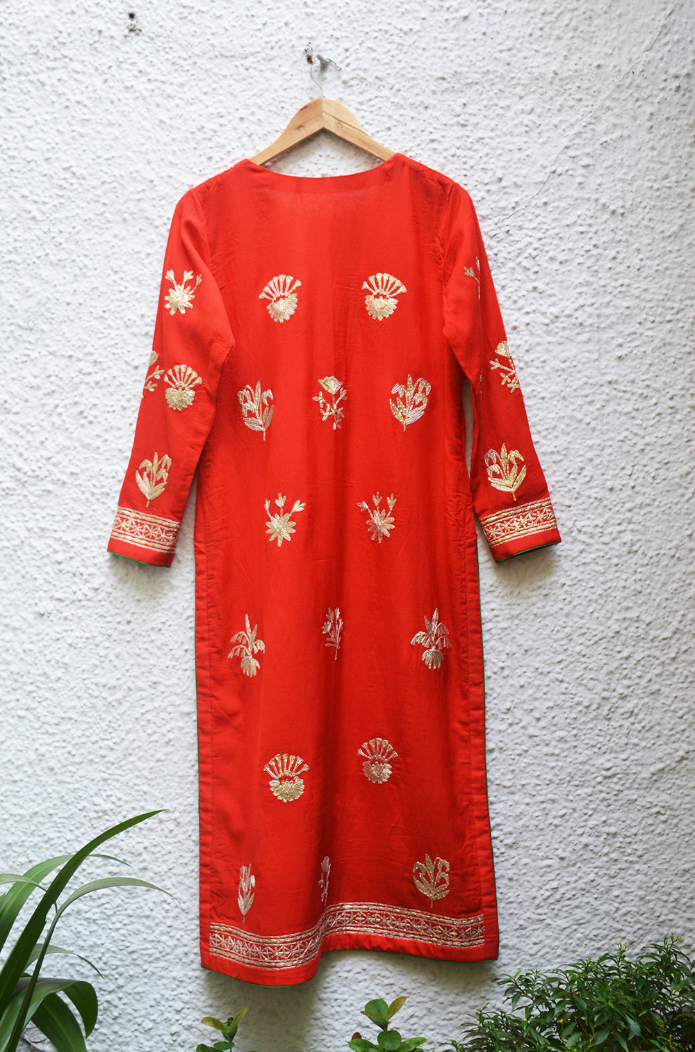 Red Kurta Set
