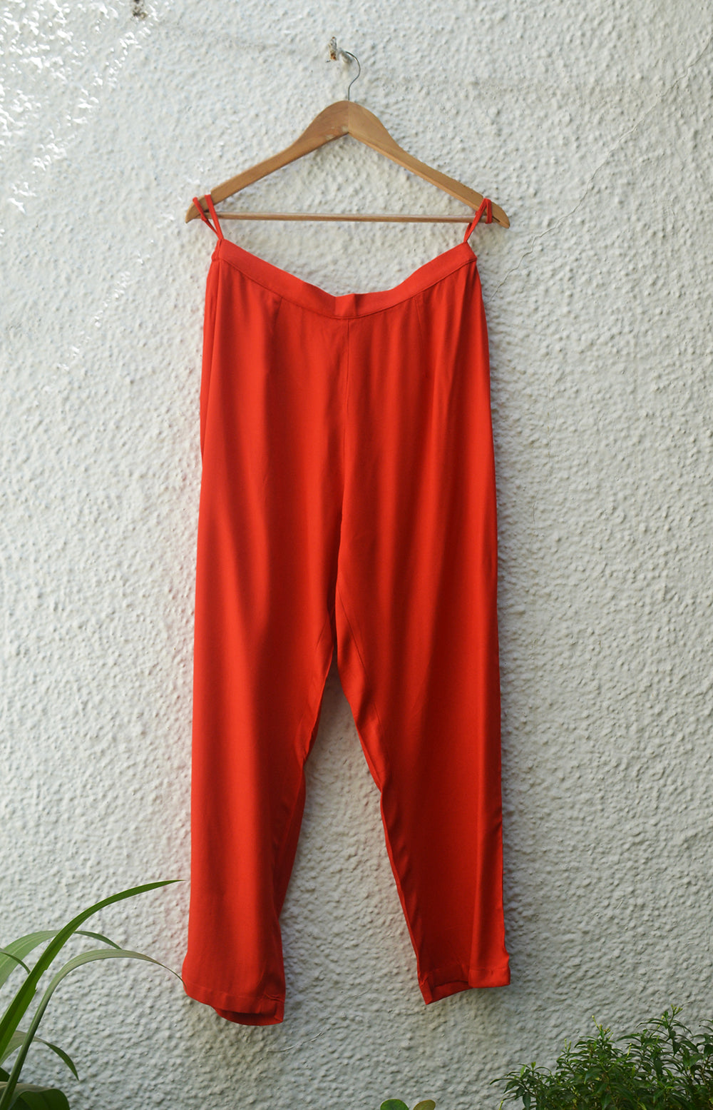 Red Yellow Kurta Set