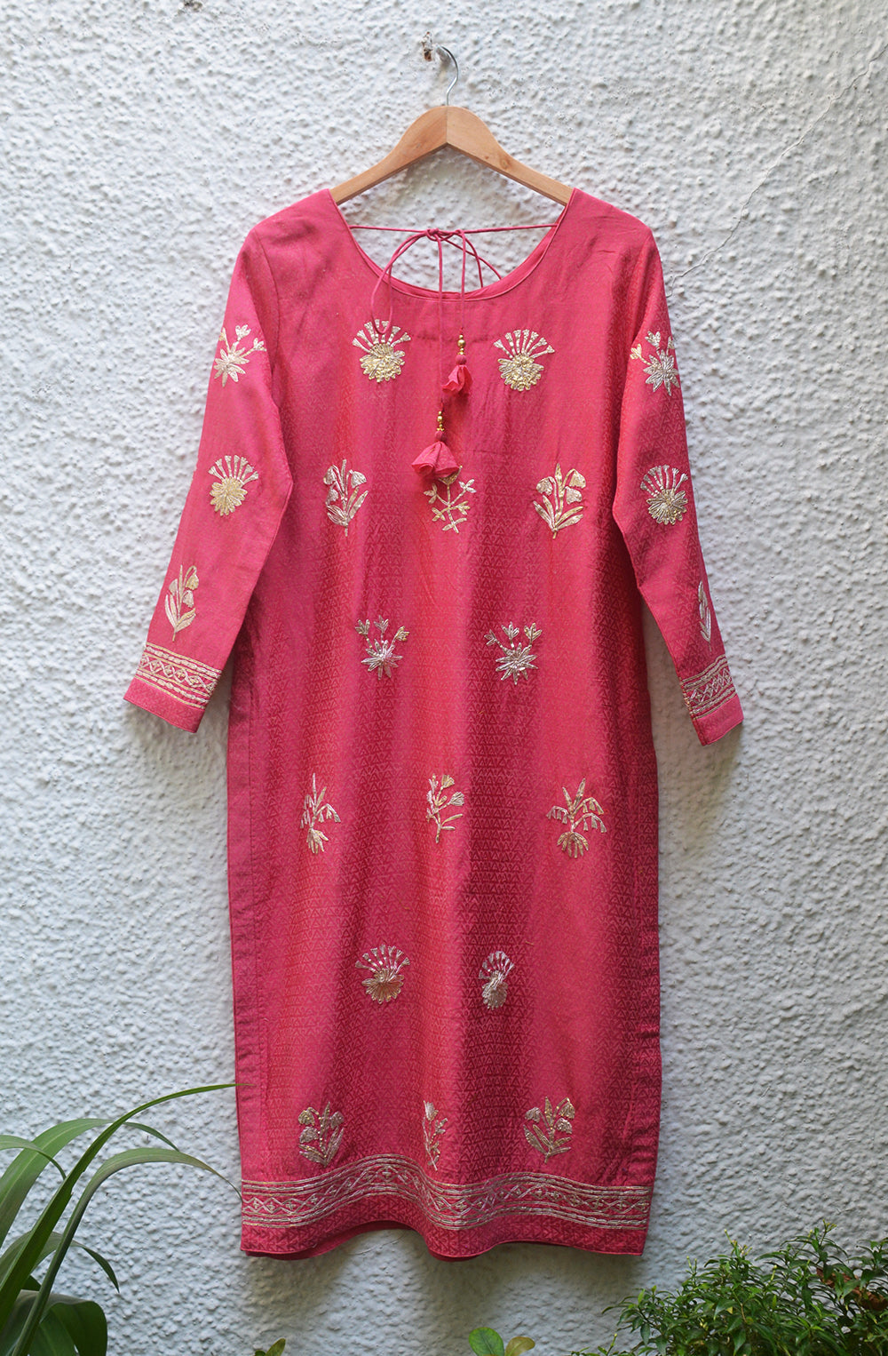 Coral Pink Kurta Set