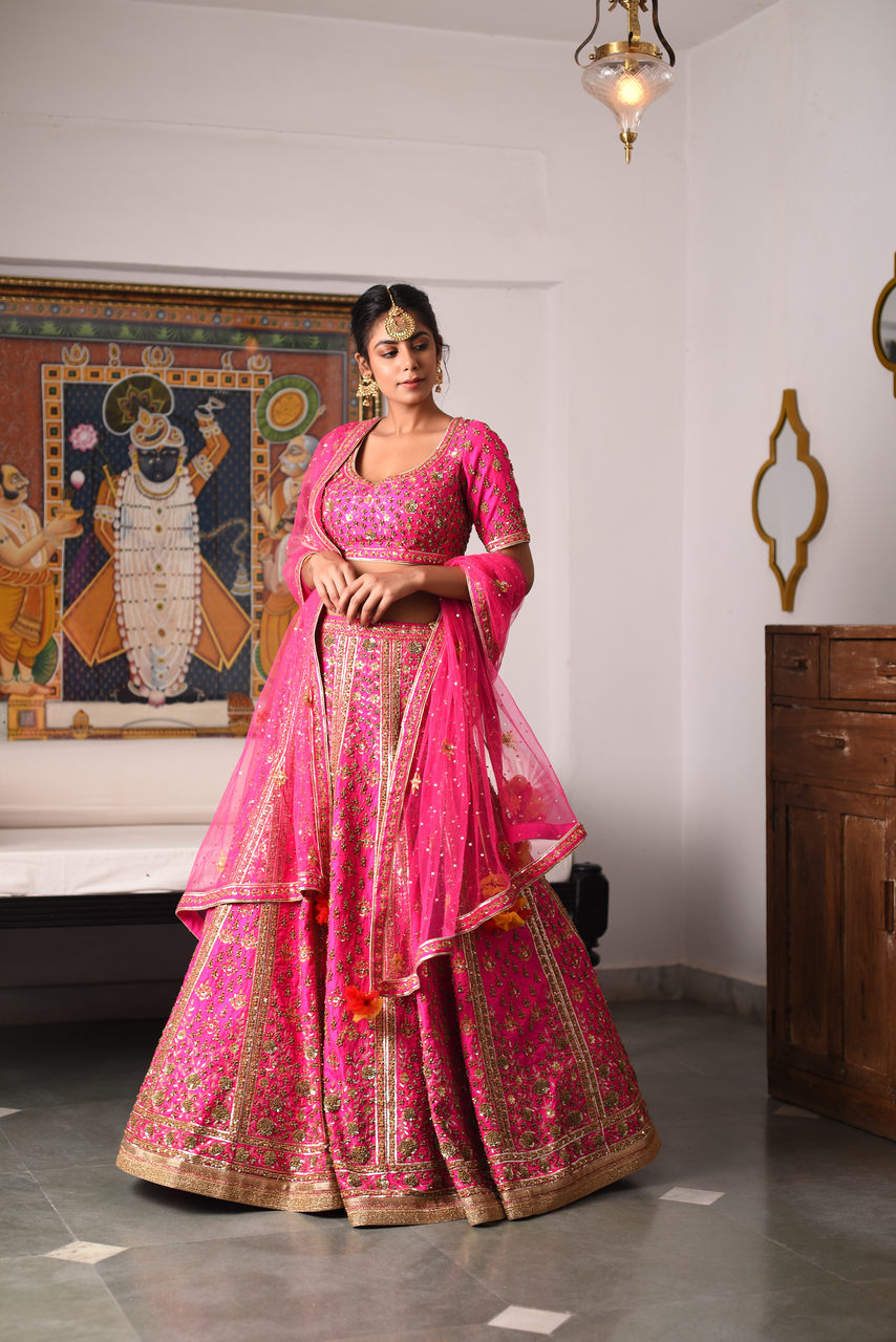 Pink Lehenga Set