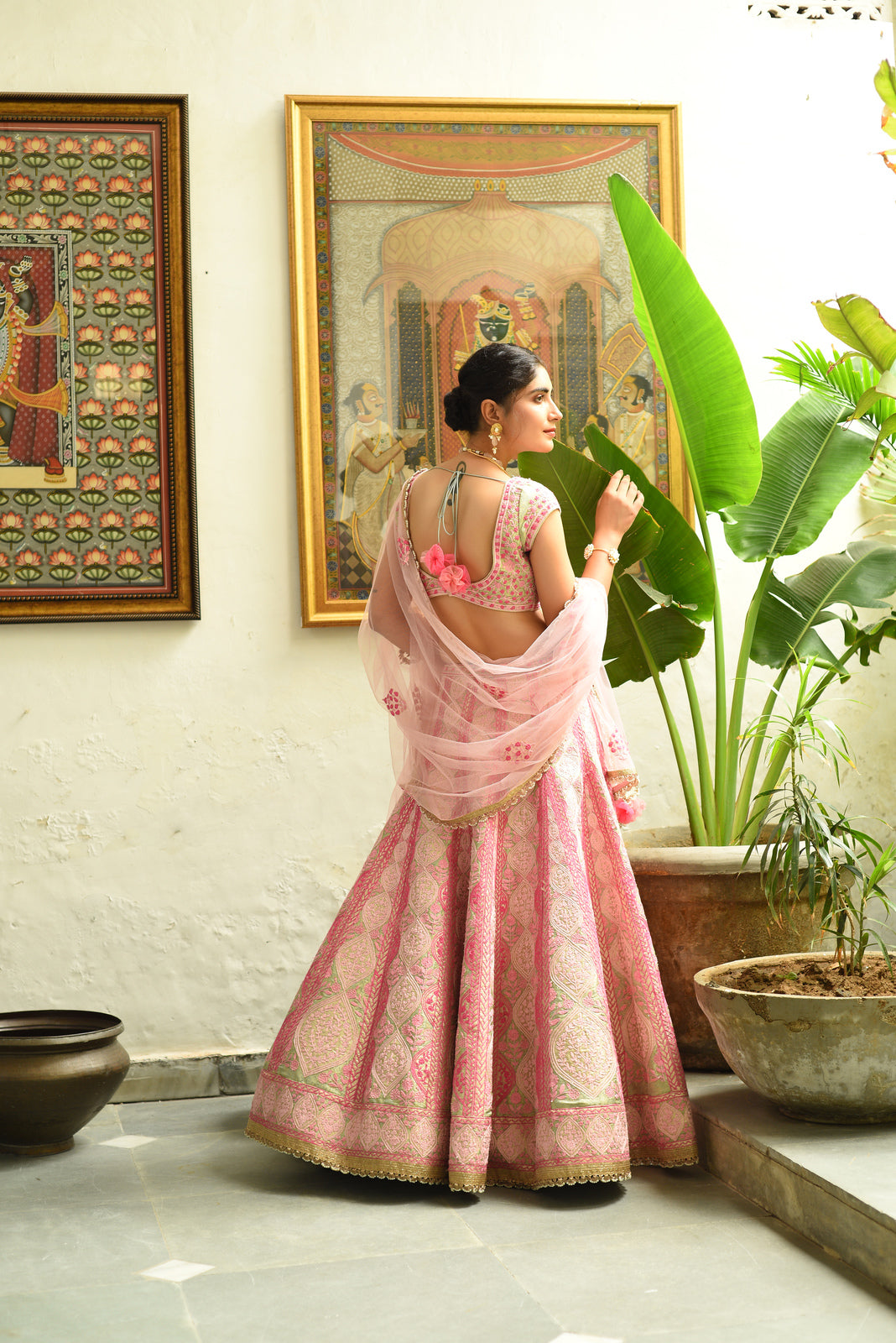 Multicoloured Pastel Lehenga Set