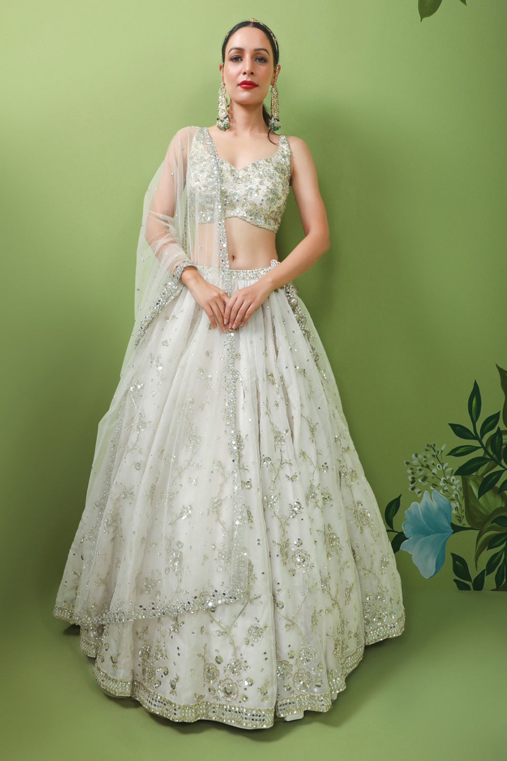 Delicate Diamond Lehenga Set