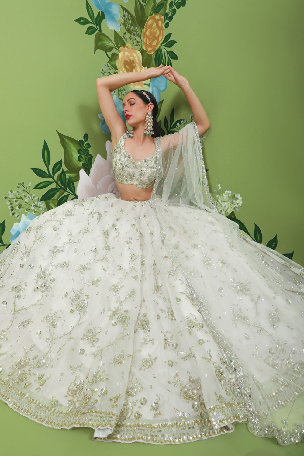 Delicate Diamond Lehenga Set