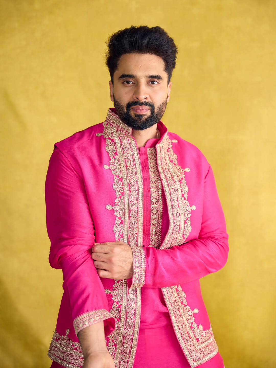 Jackky Bhagnani in Nasir Jacket Set