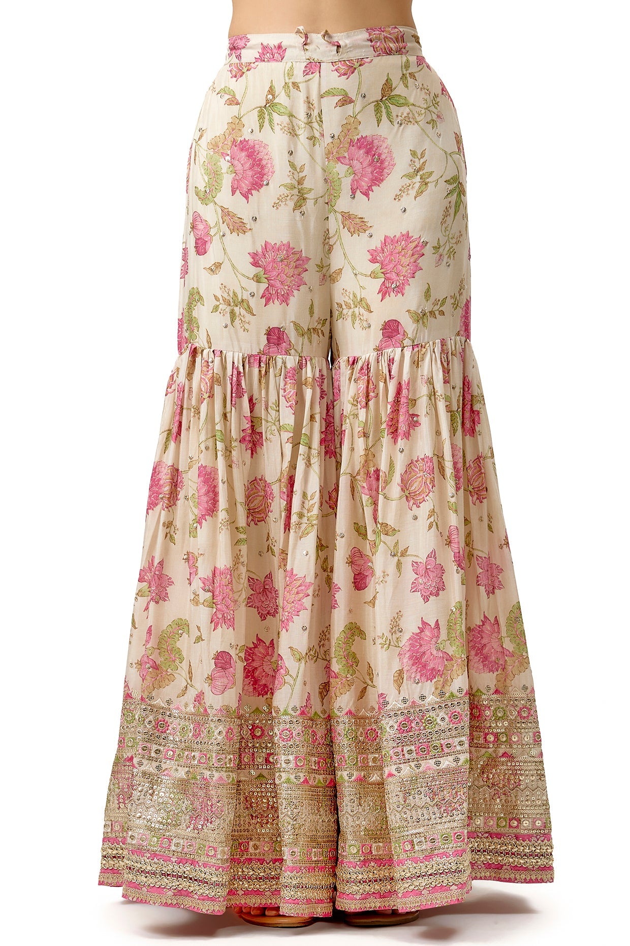 Sumedha One Shoulder Sharara Set
