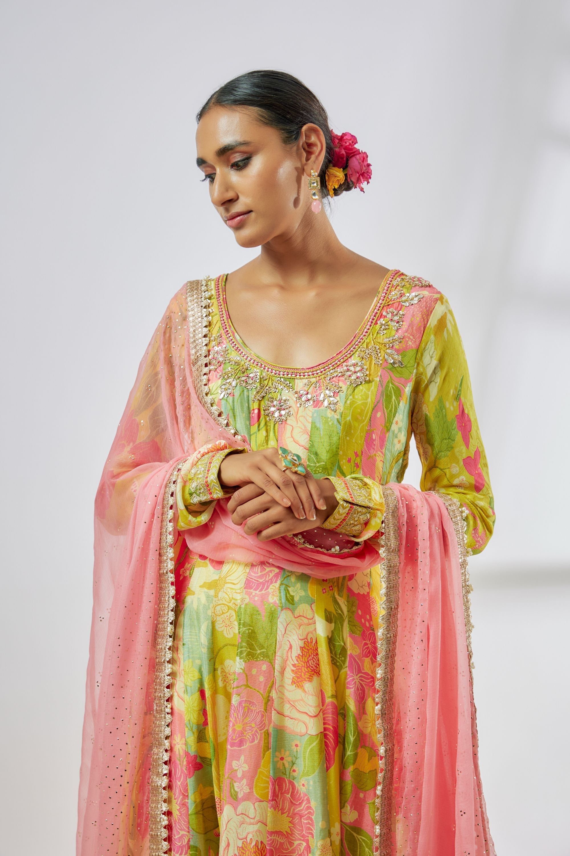 Deepti Anarkali set-Hebah Patel
