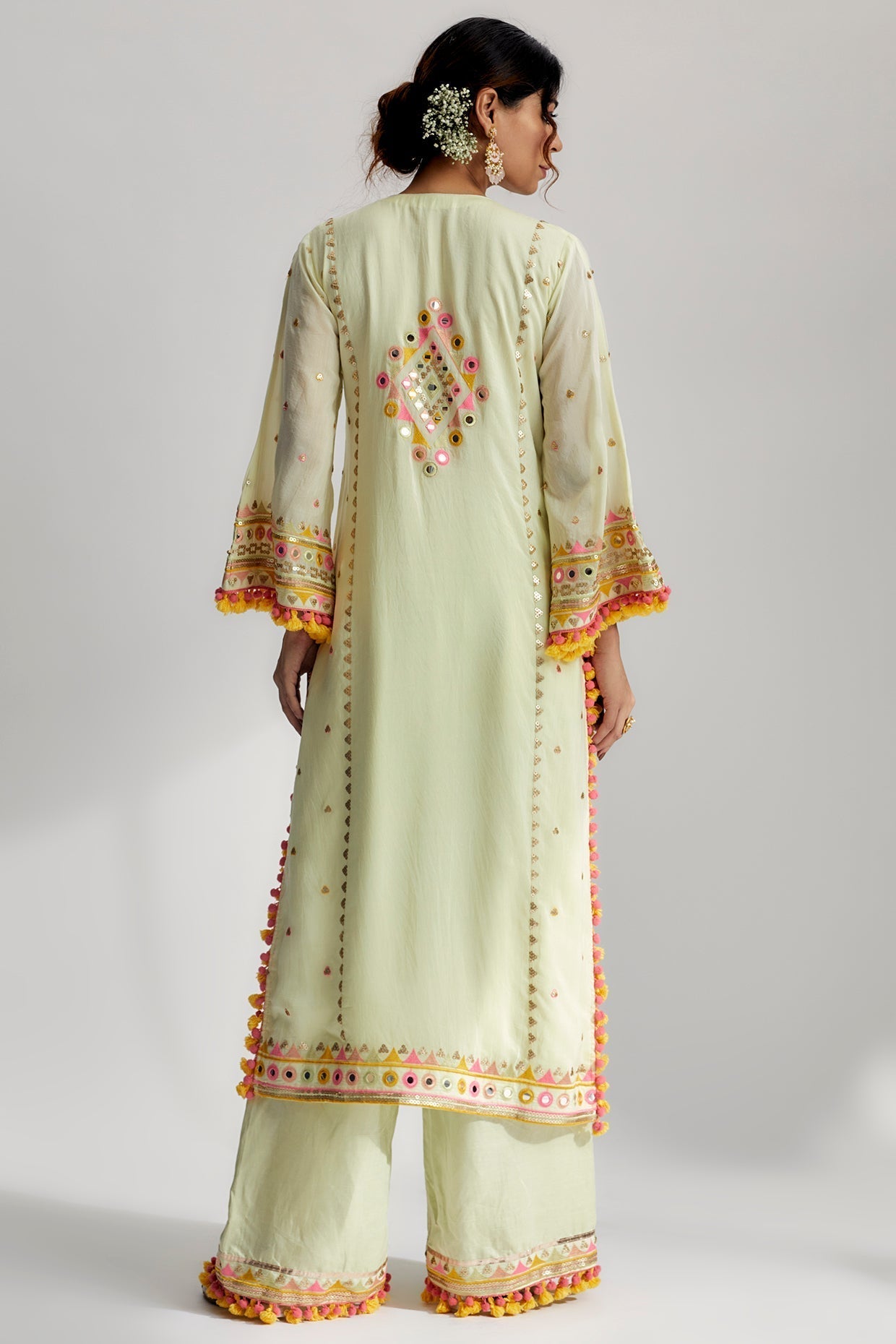 Nishika Long Kurta With Palazzo -Saachi Bhasin