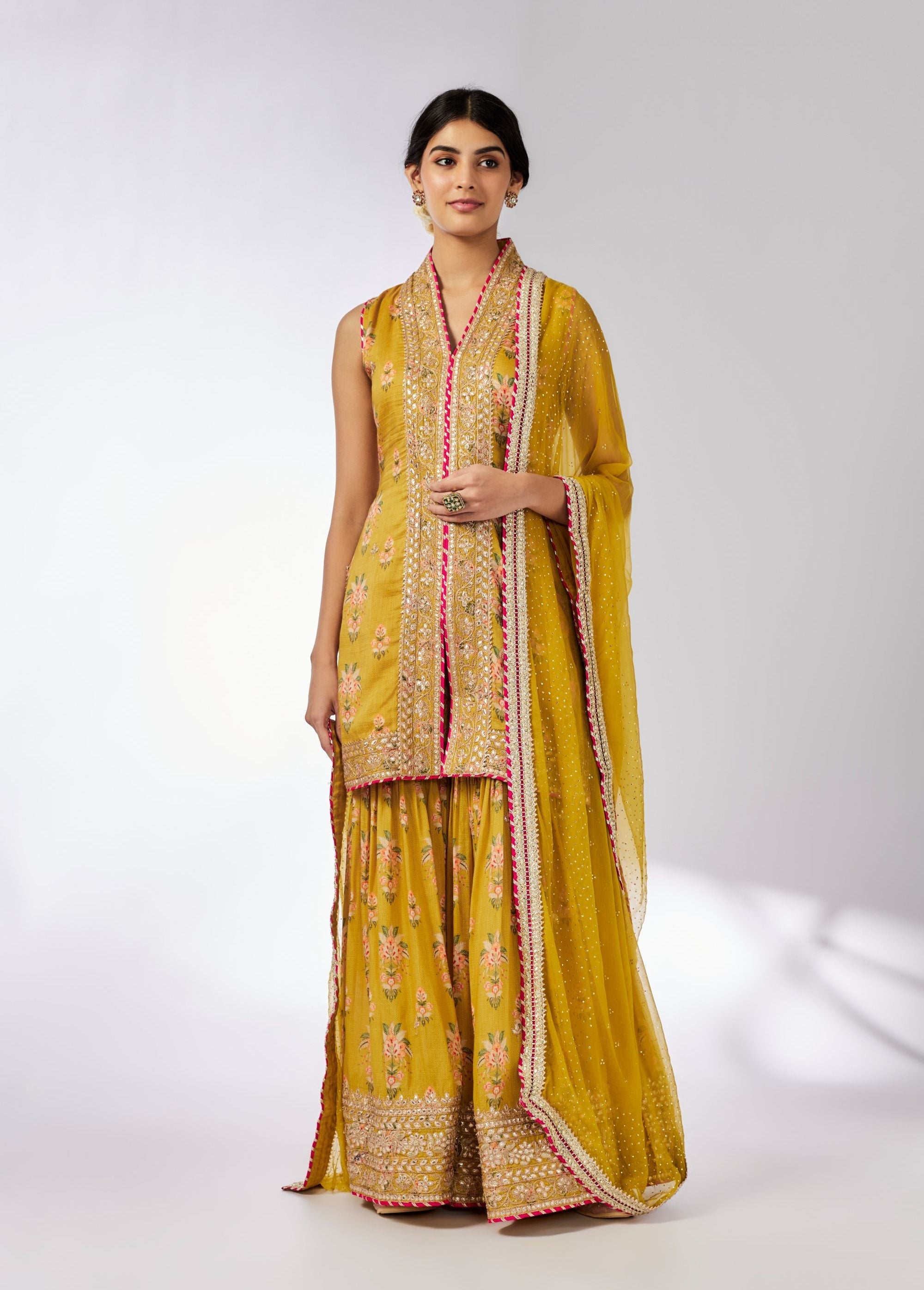 Dhriti Sleeveless Sharara Set