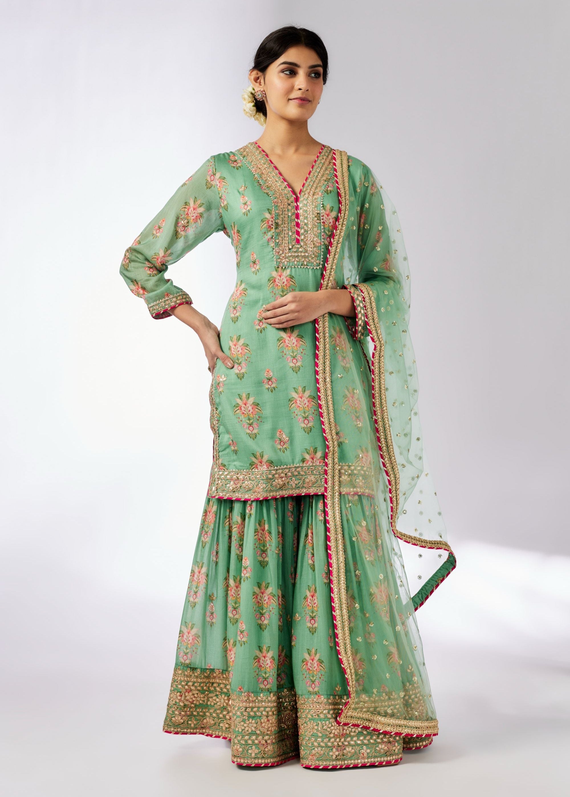 Sadhna Sharara Set