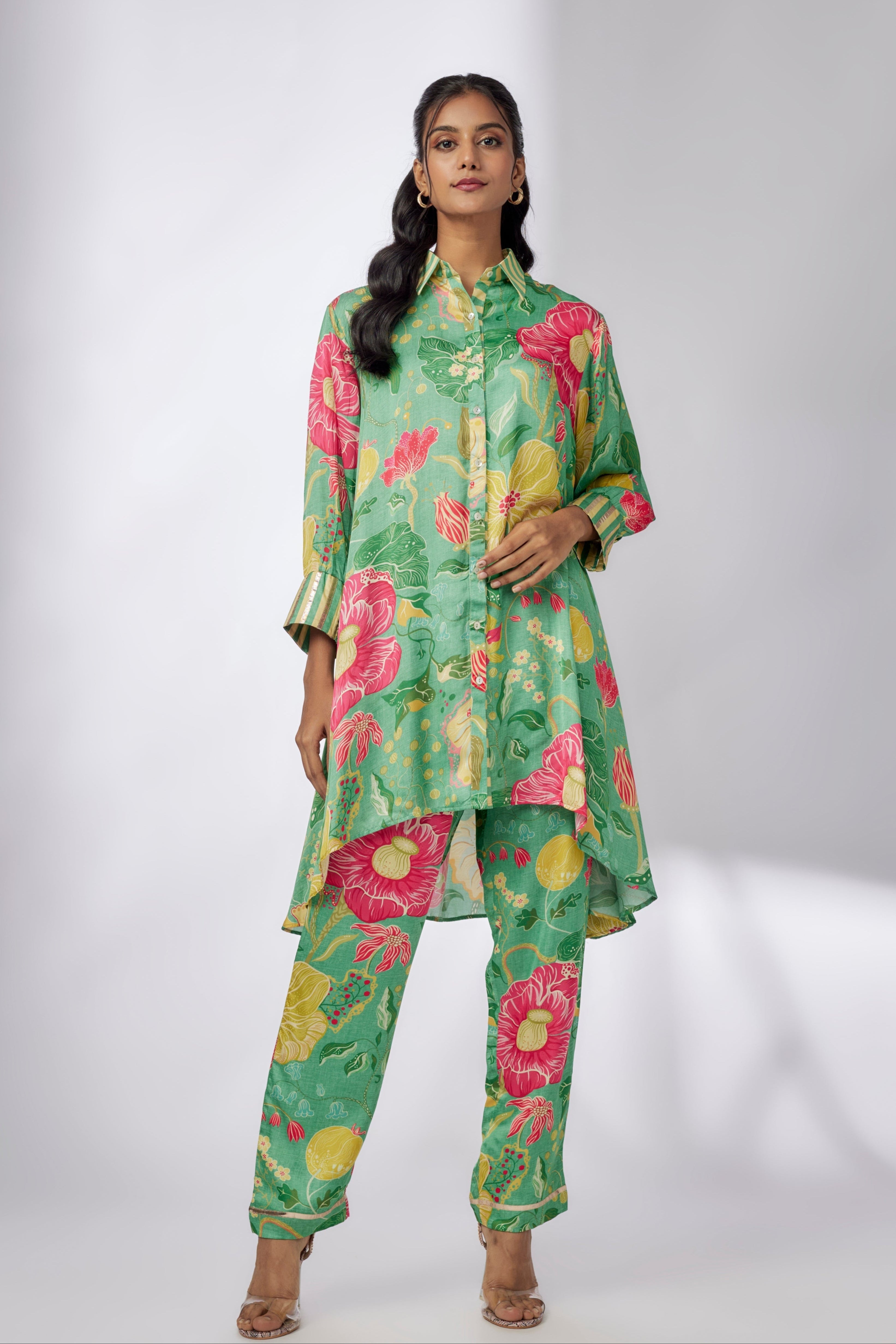 Jasmine Bageecha button down Co-Ord Set