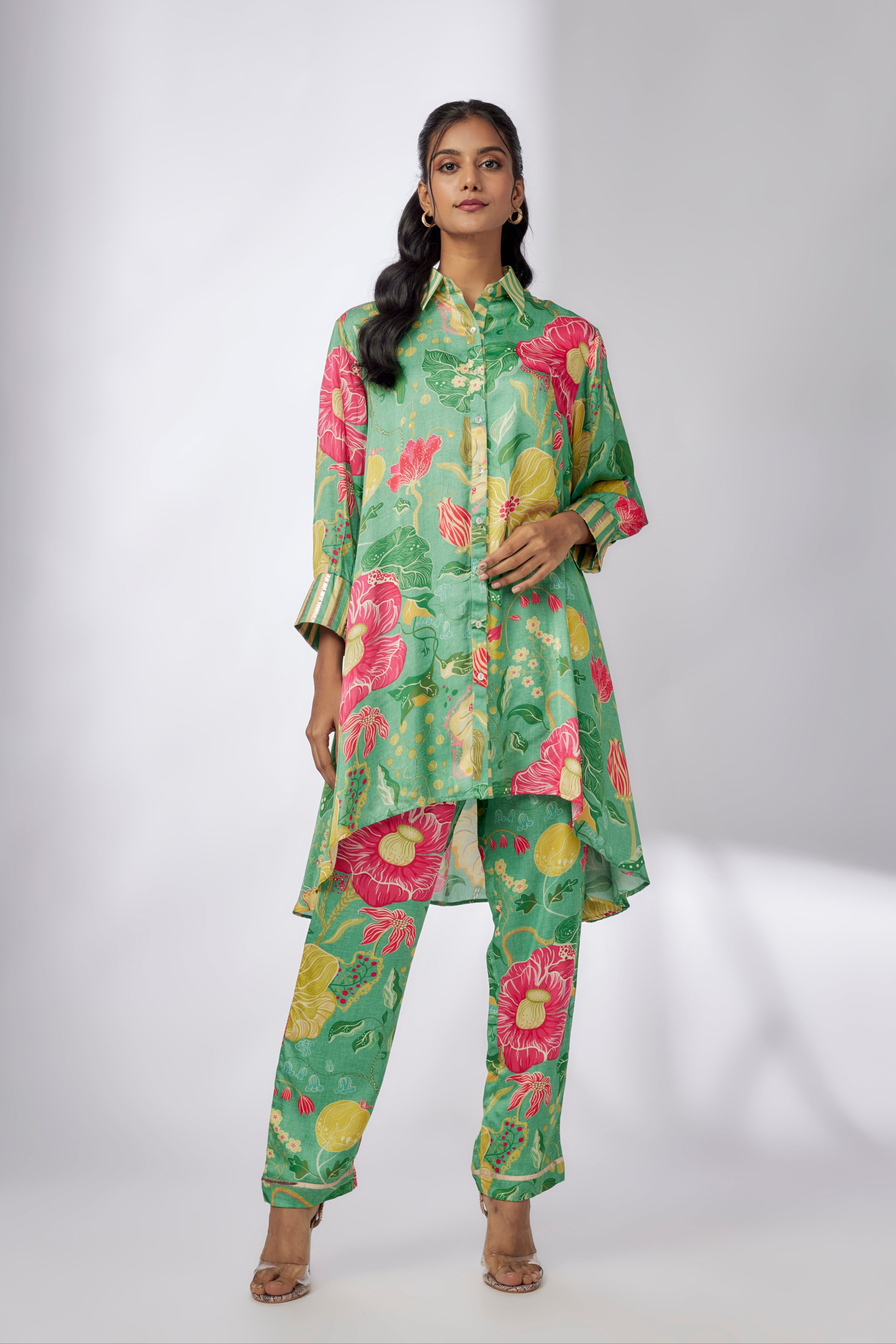 Jasmine Ikat button down Co-Ord Set