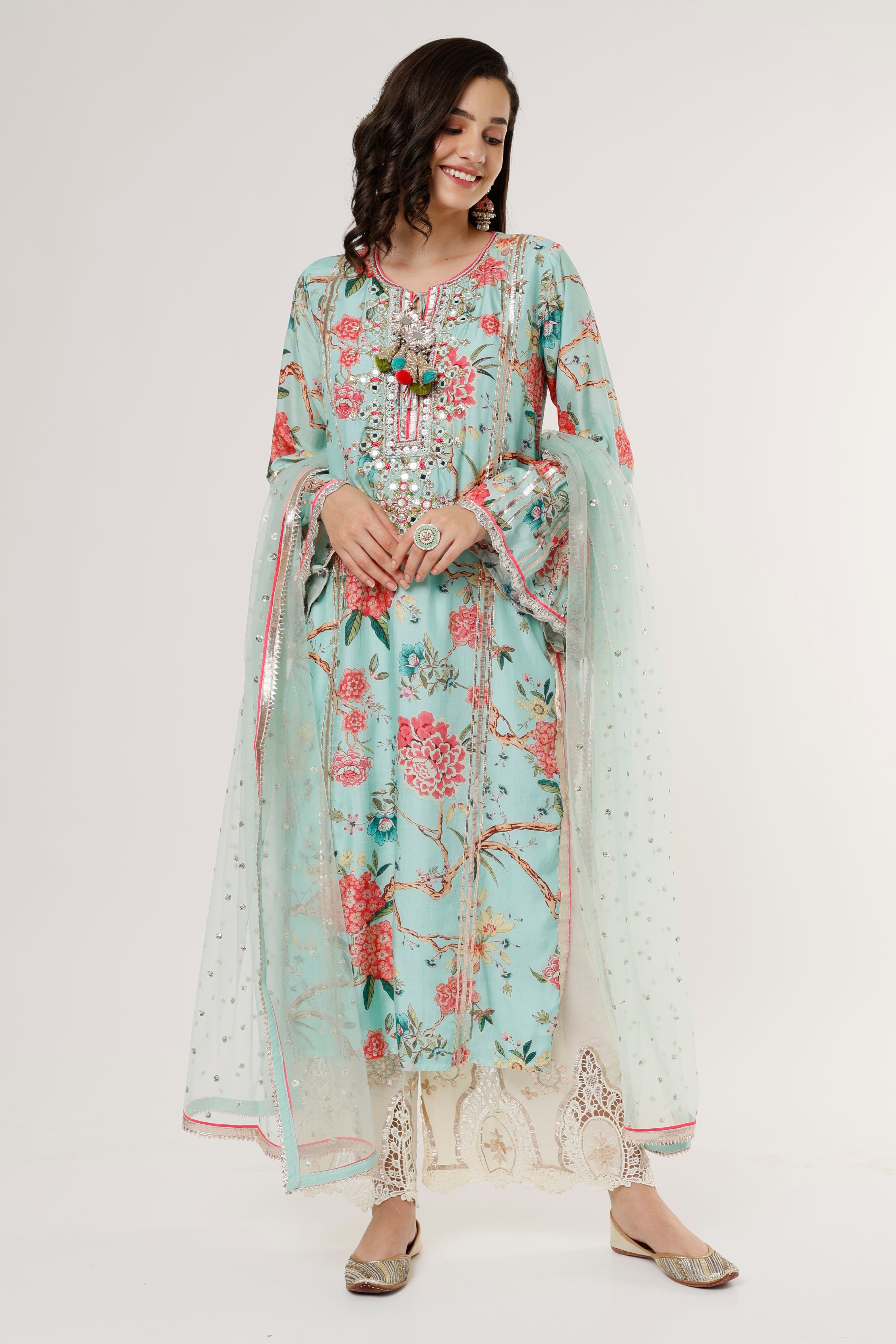 Samesha Palazzo Set with Dupatta