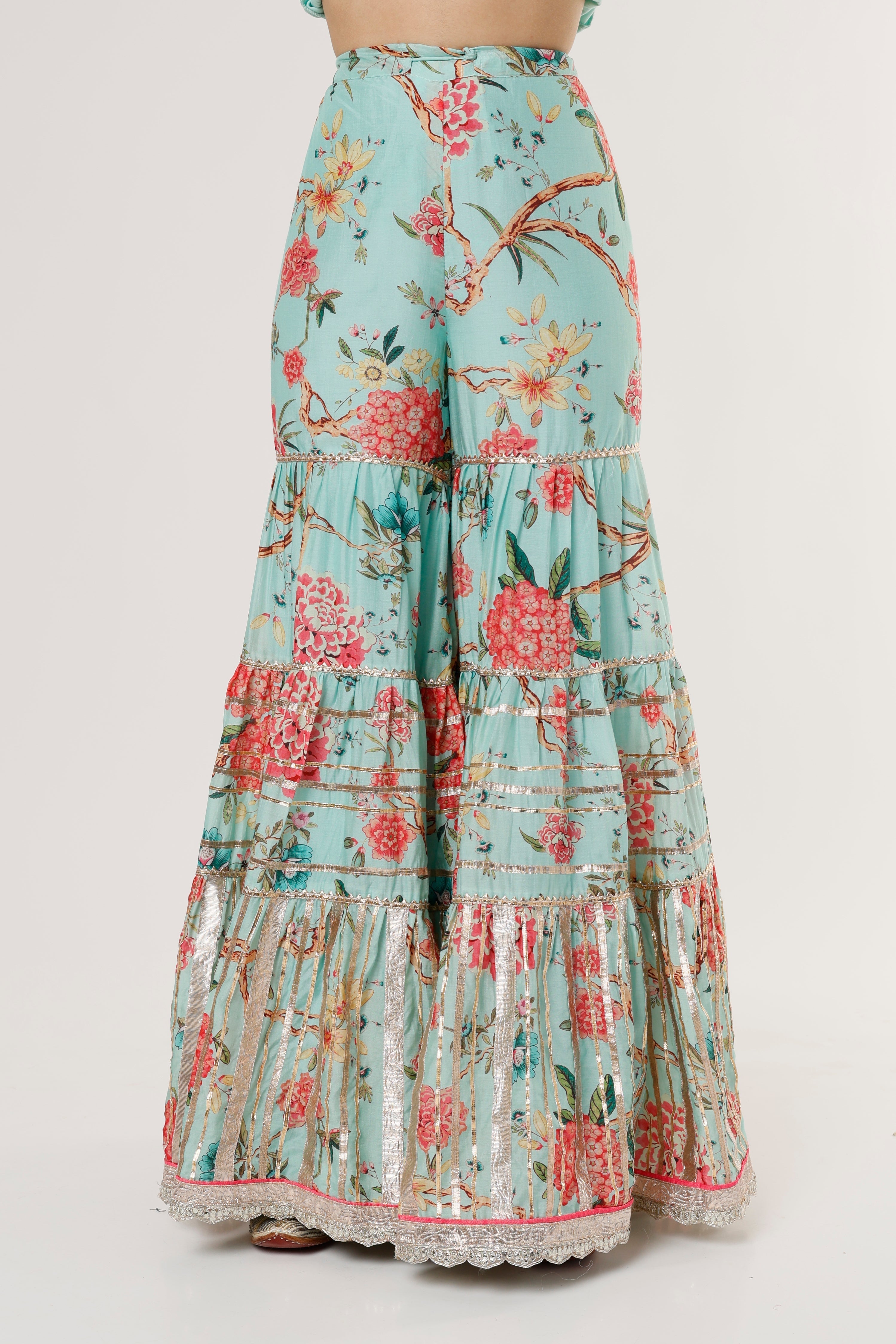 Ashana Asymmetrical plain viscous with sharara