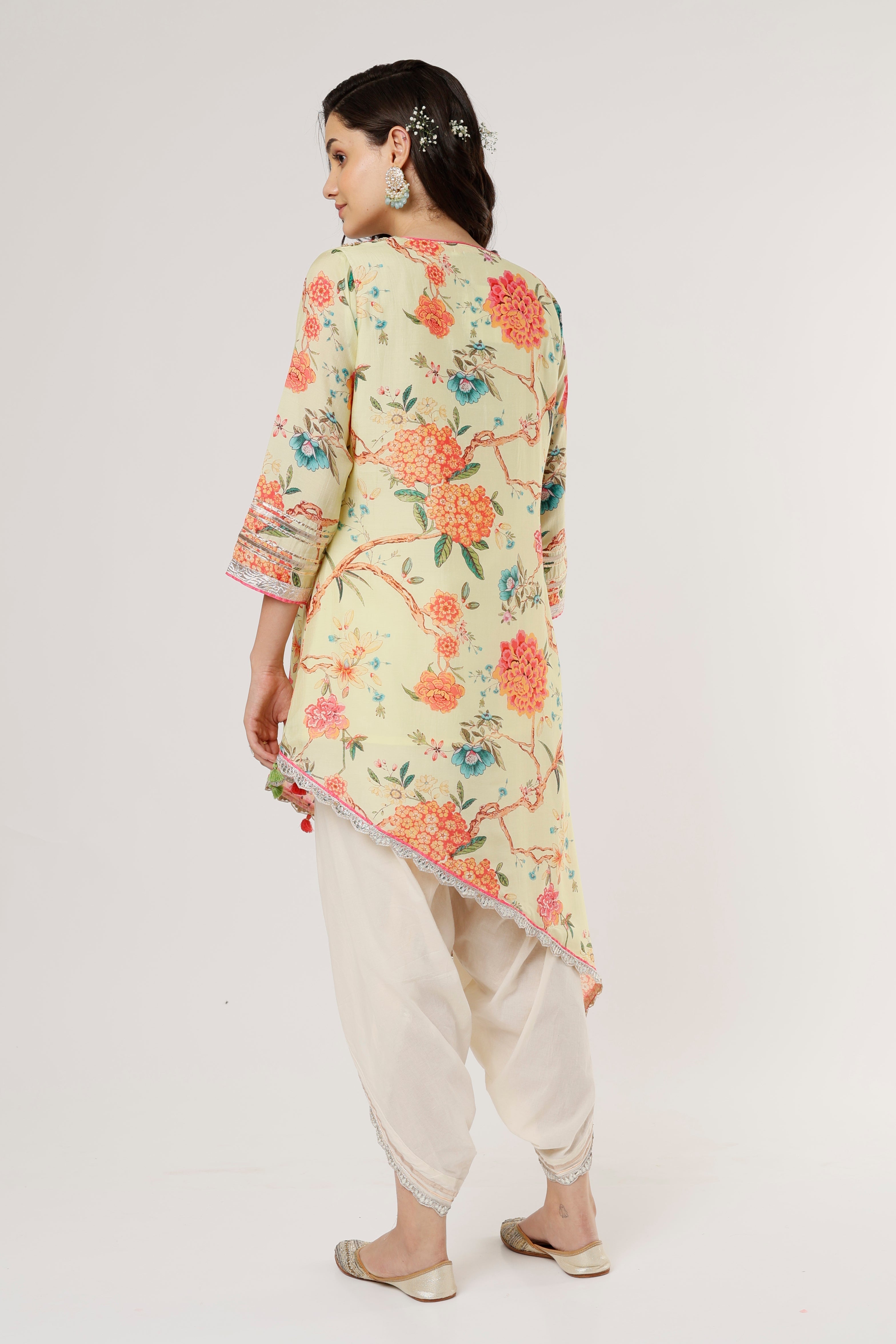 Aashna Asymmetrical Dhoti set